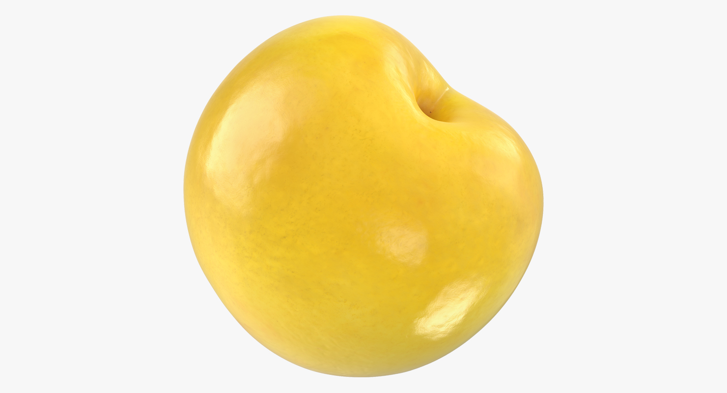 3D Yellow Plum