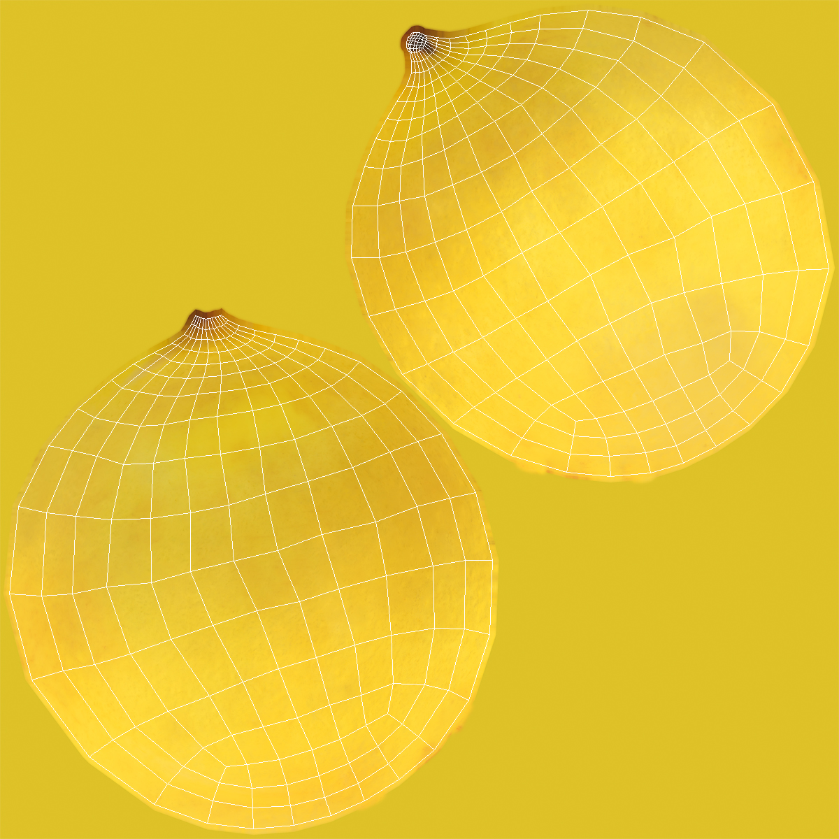 3D Yellow Plum