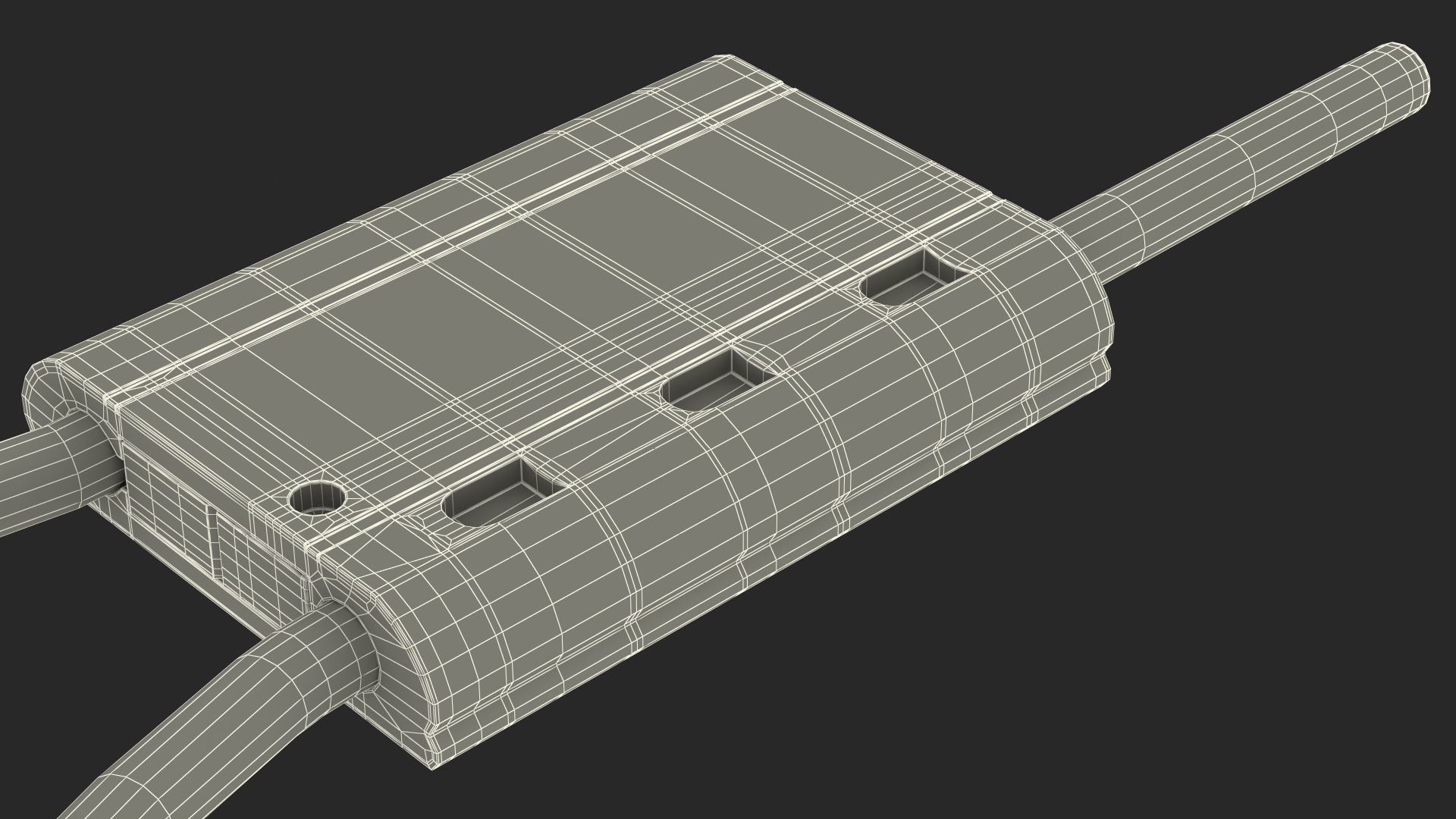 Blue Tight Steel Cable Seal Loop 3D