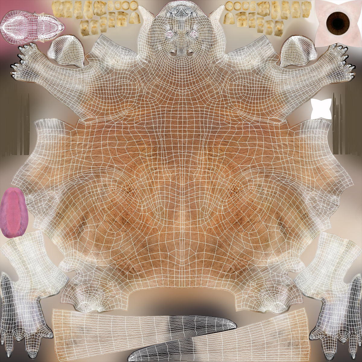 Kangaroo Fur 3D