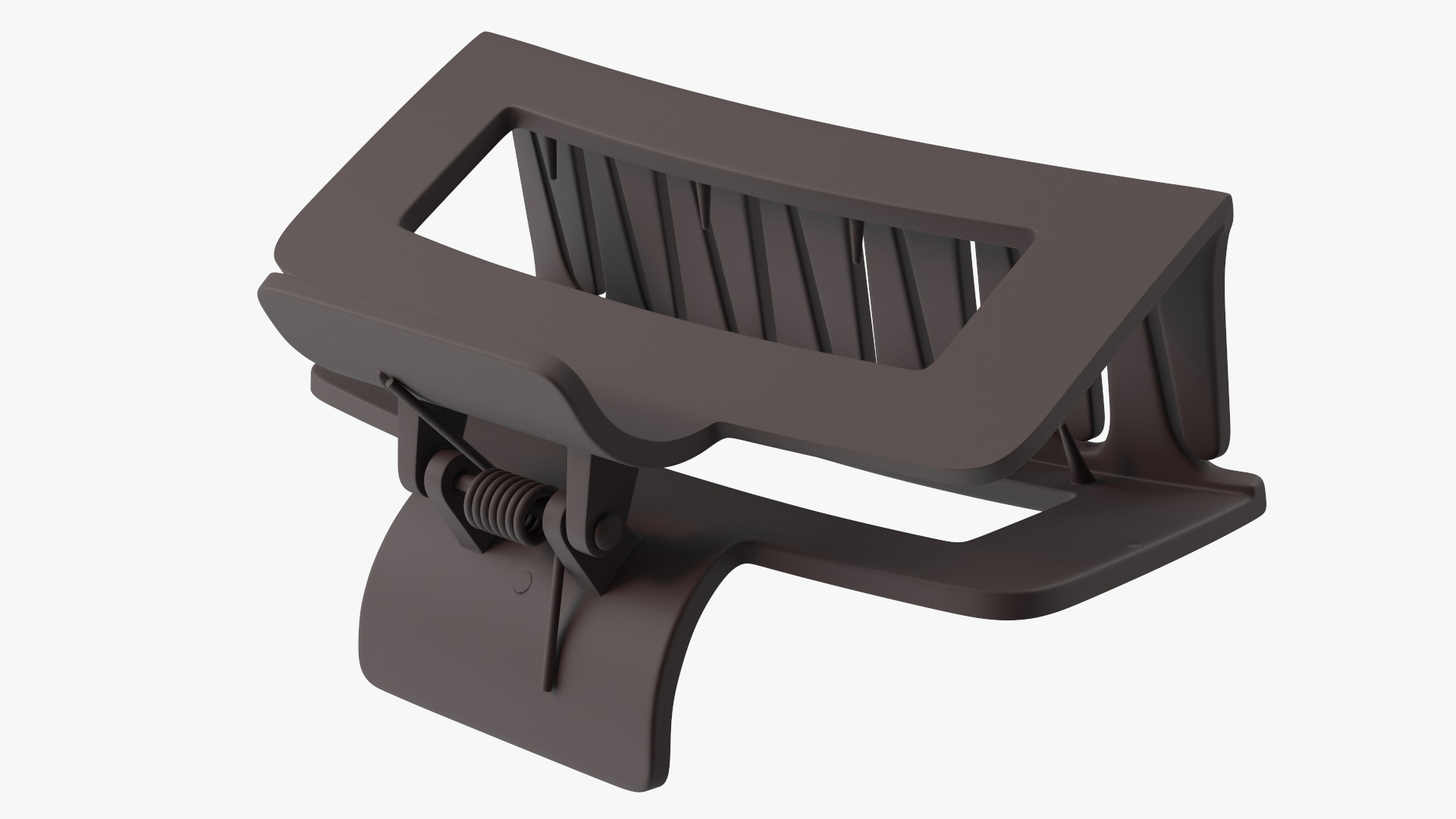Acrylic Hair Claw Clip Big Brown 3D