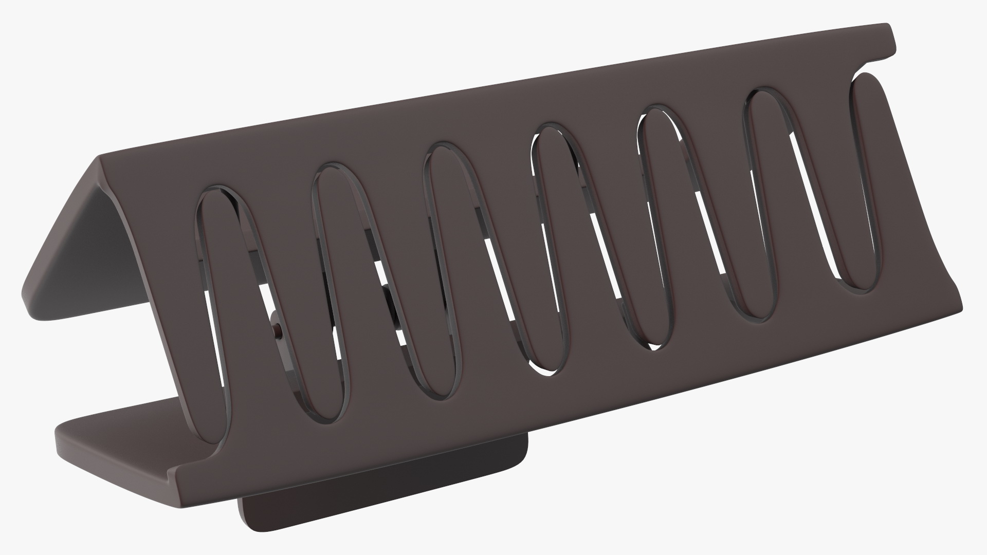 Acrylic Hair Claw Clip Big Brown 3D