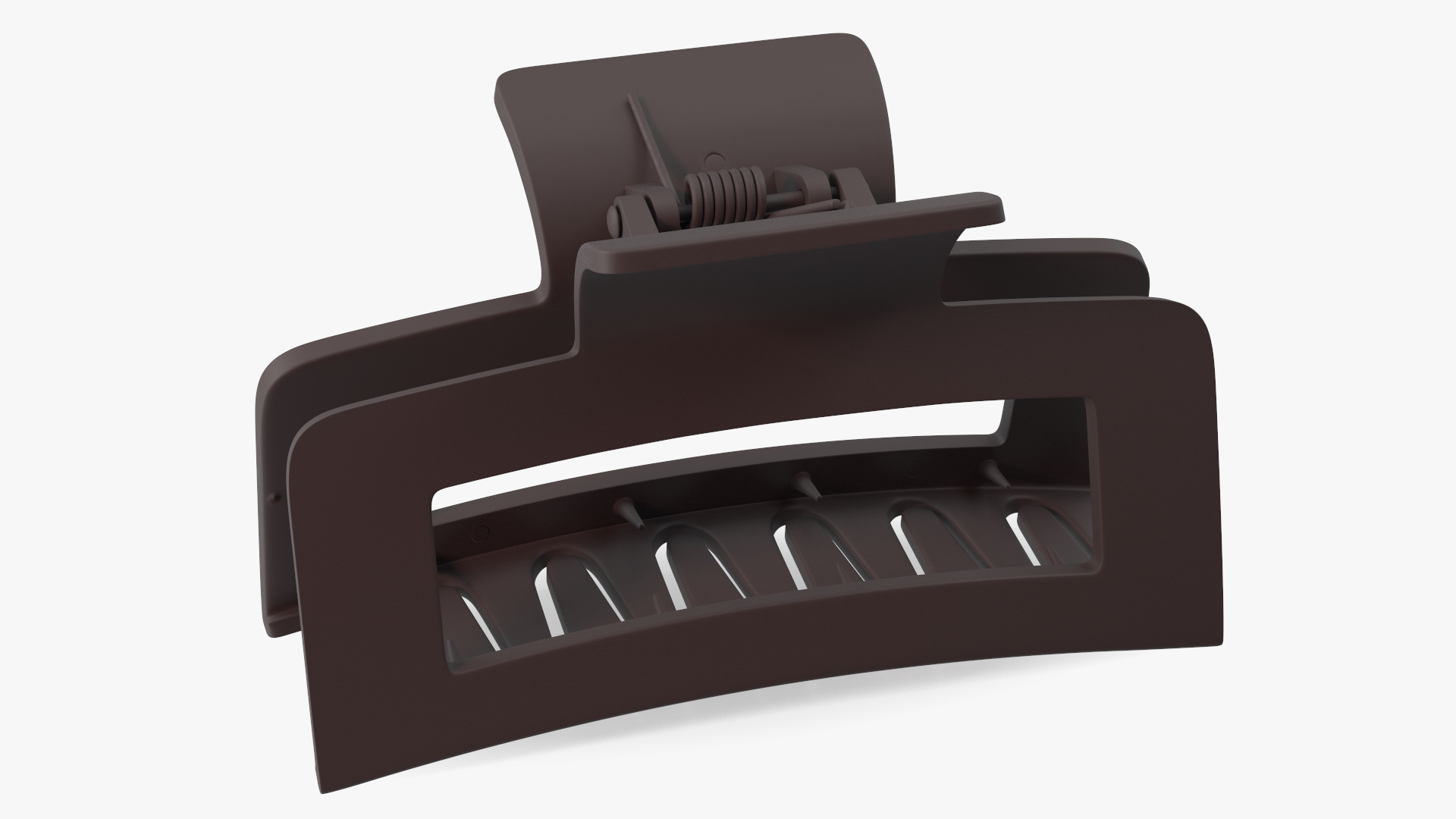 Acrylic Hair Claw Clip Big Brown 3D