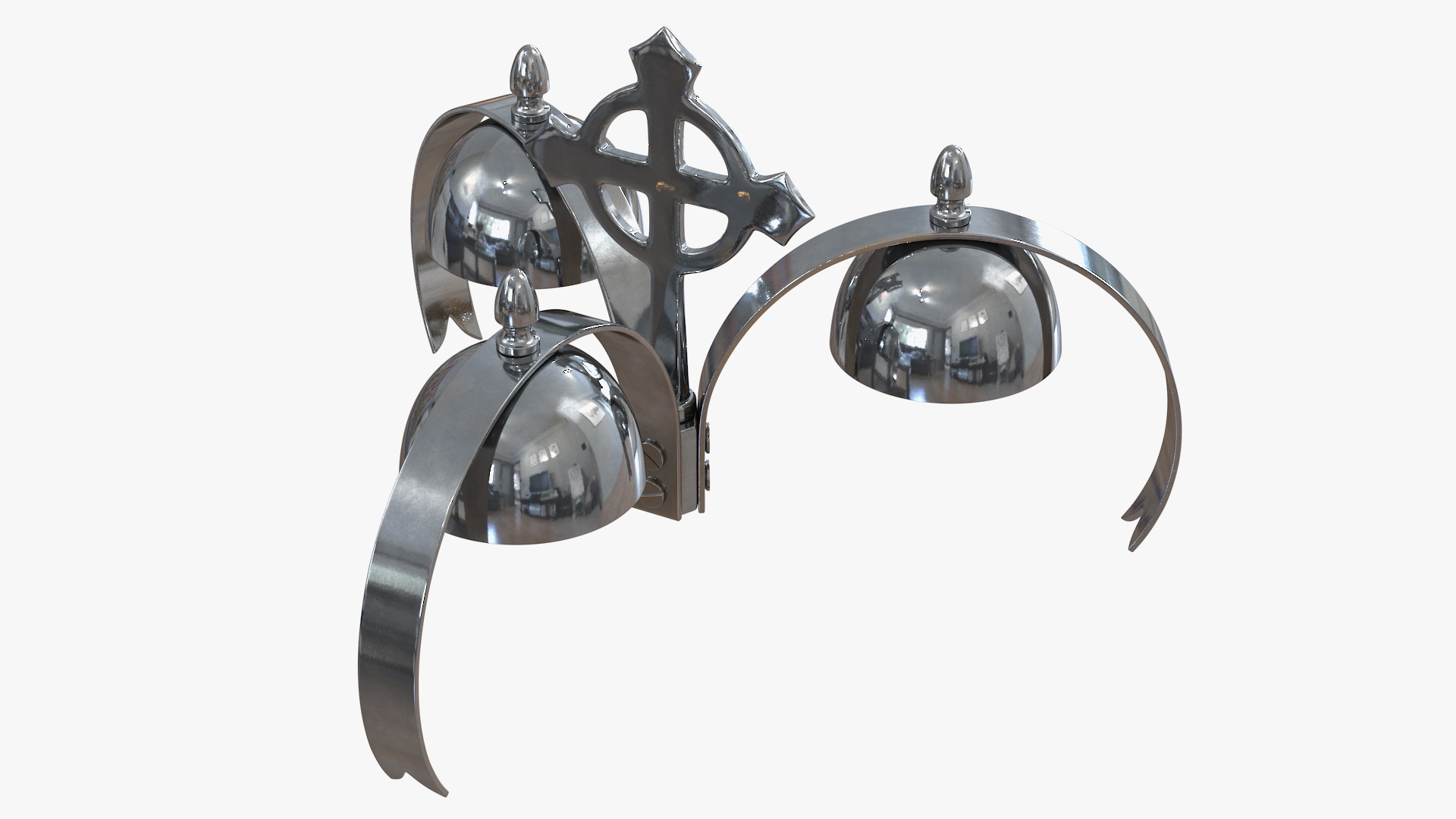 Silver Liturgical Bell 3D