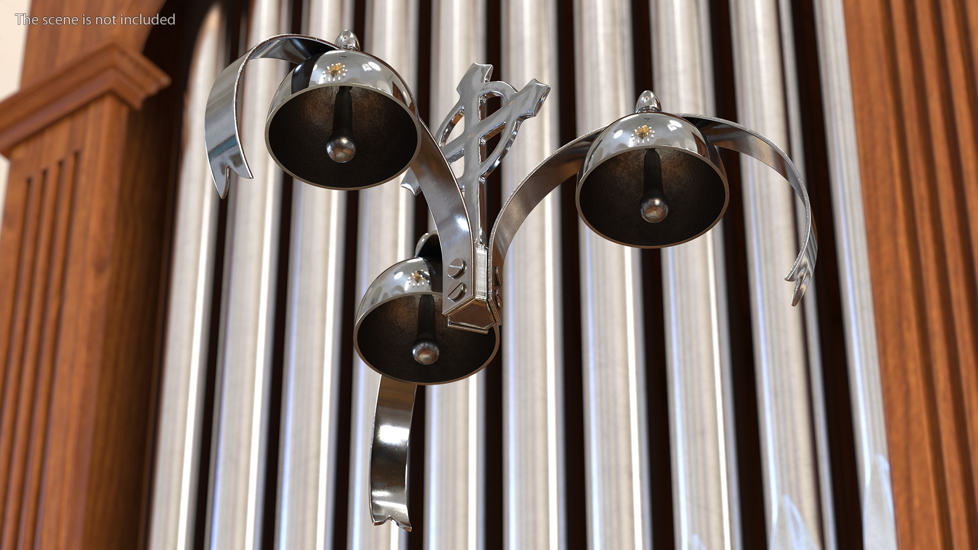 Silver Liturgical Bell 3D