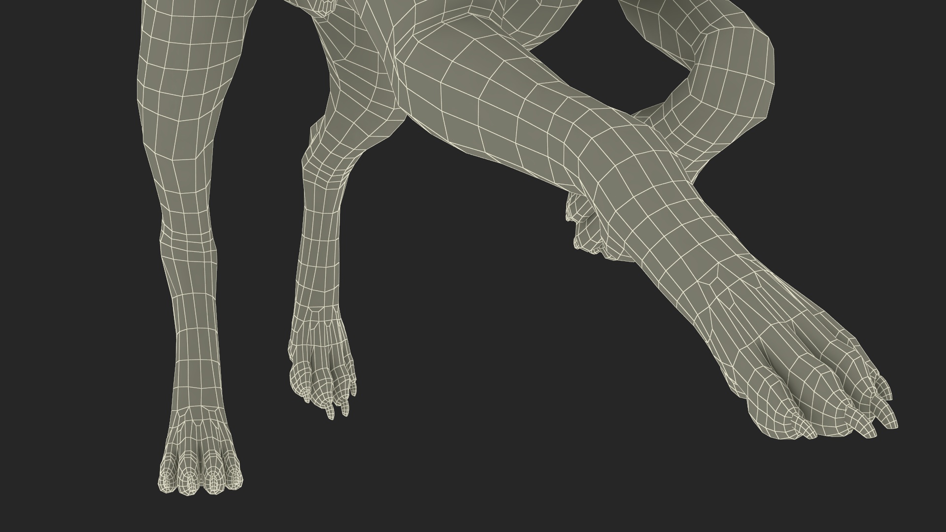 3D Running Dalmatian Dog