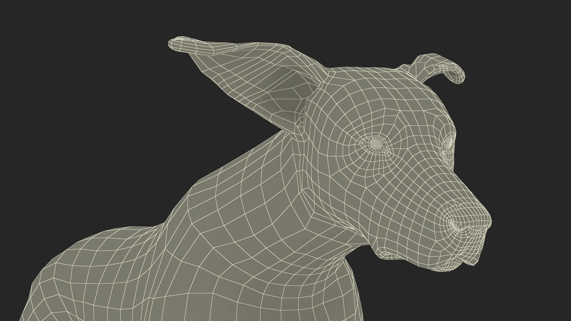 3D Running Dalmatian Dog