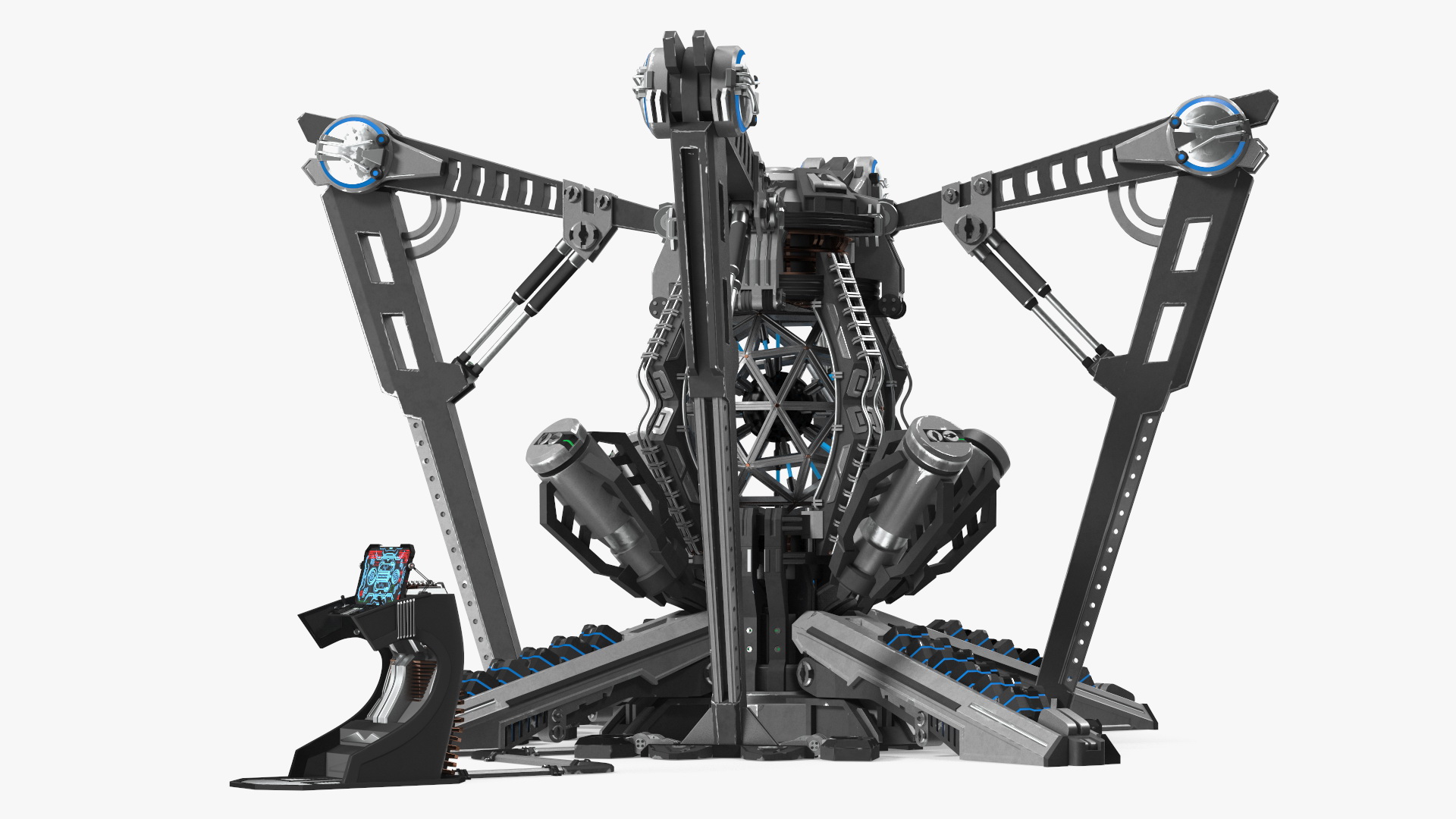 Sci-fi Nuclear Reactor of a Spaceship 3D
