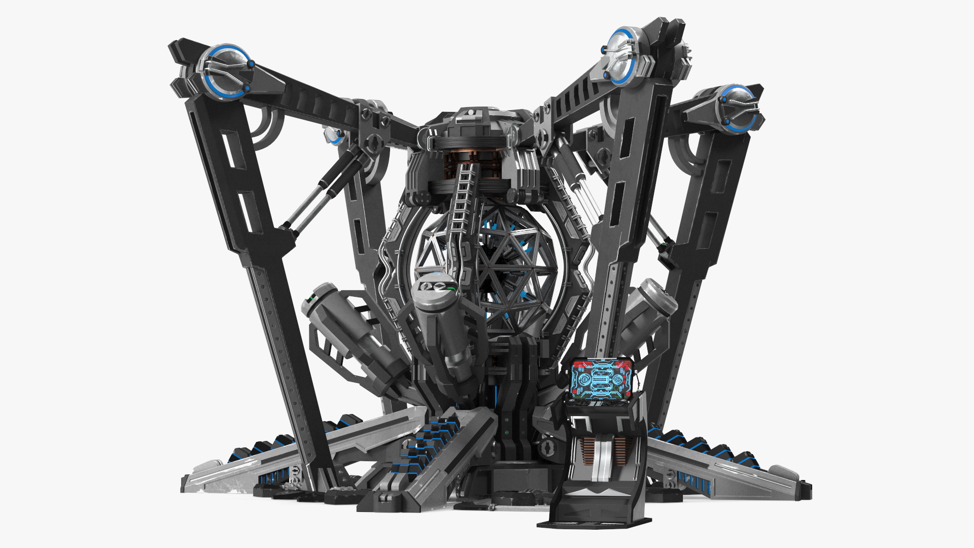 Sci-fi Nuclear Reactor of a Spaceship 3D