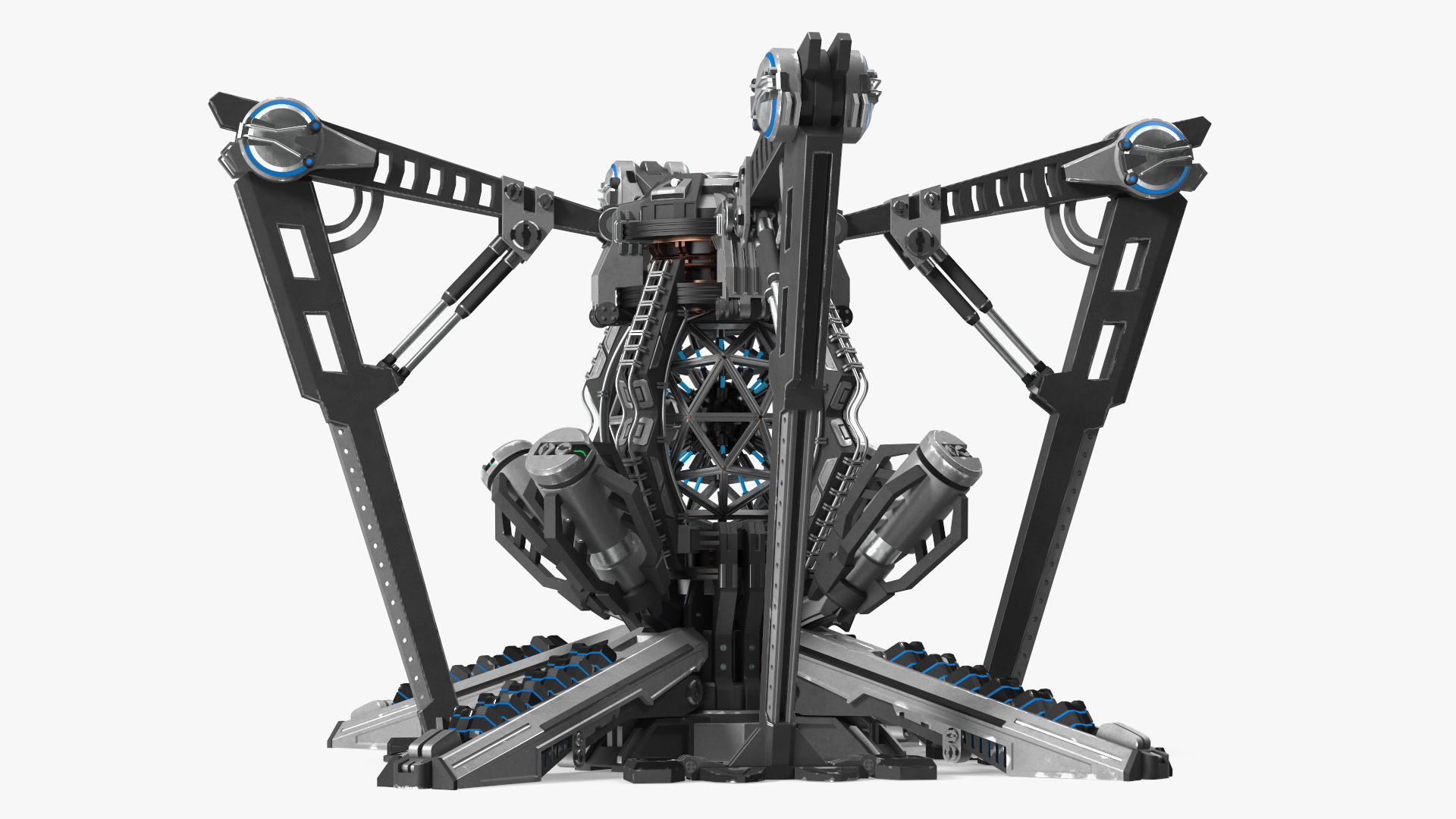 Sci-fi Nuclear Reactor of a Spaceship 3D