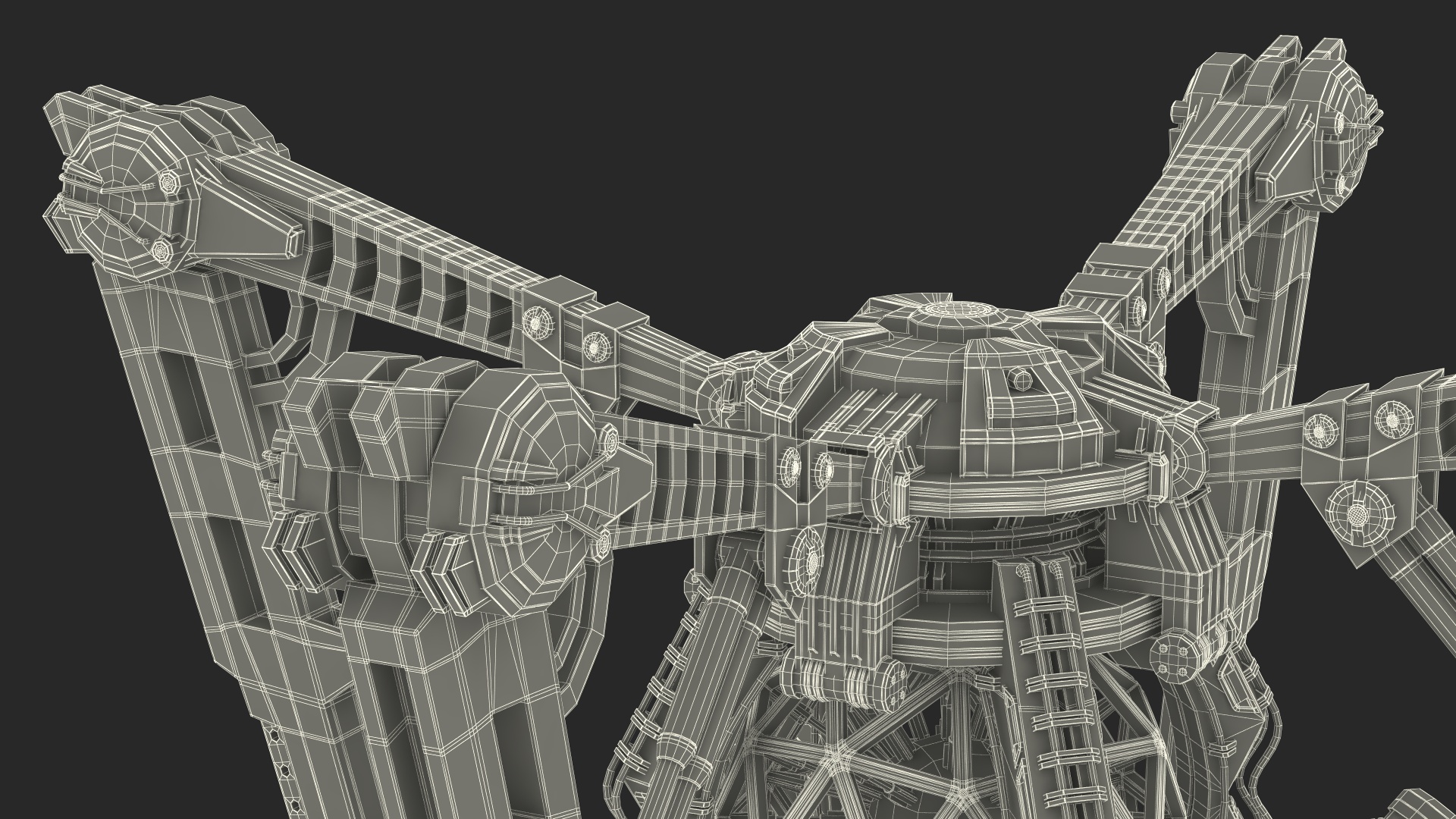 Sci-fi Nuclear Reactor of a Spaceship 3D