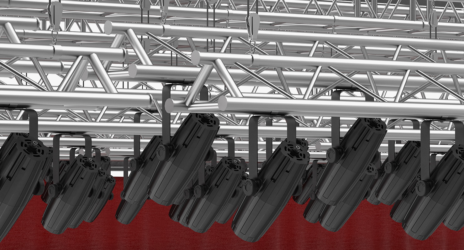 3D Background Stage Lights model