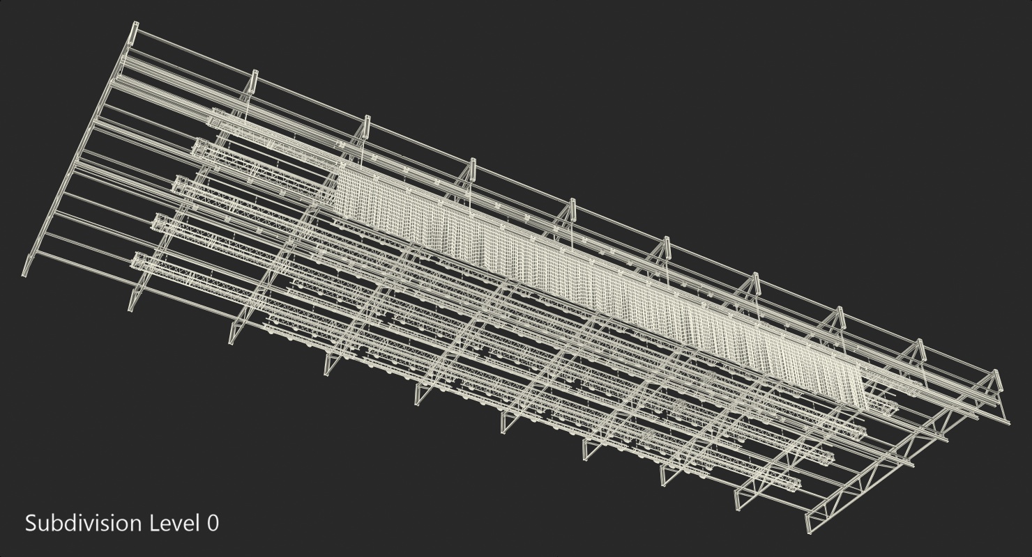 3D Background Stage Lights model