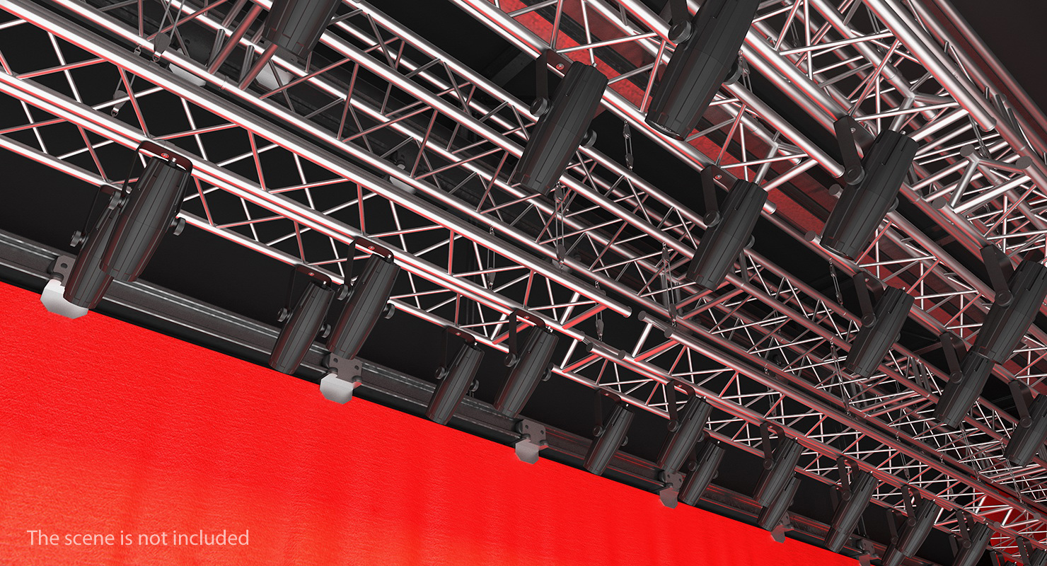 3D Background Stage Lights model