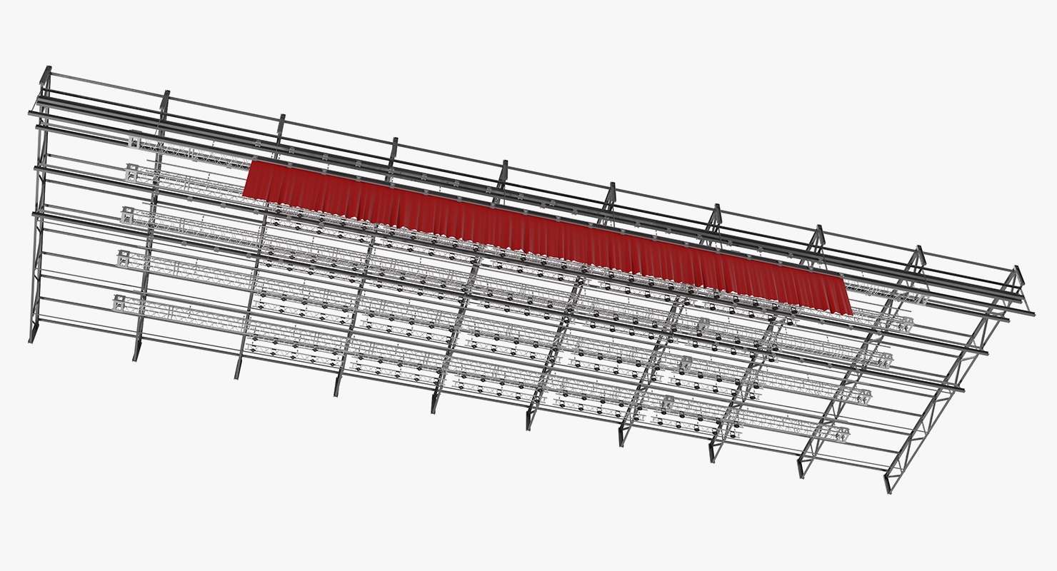 3D Background Stage Lights model