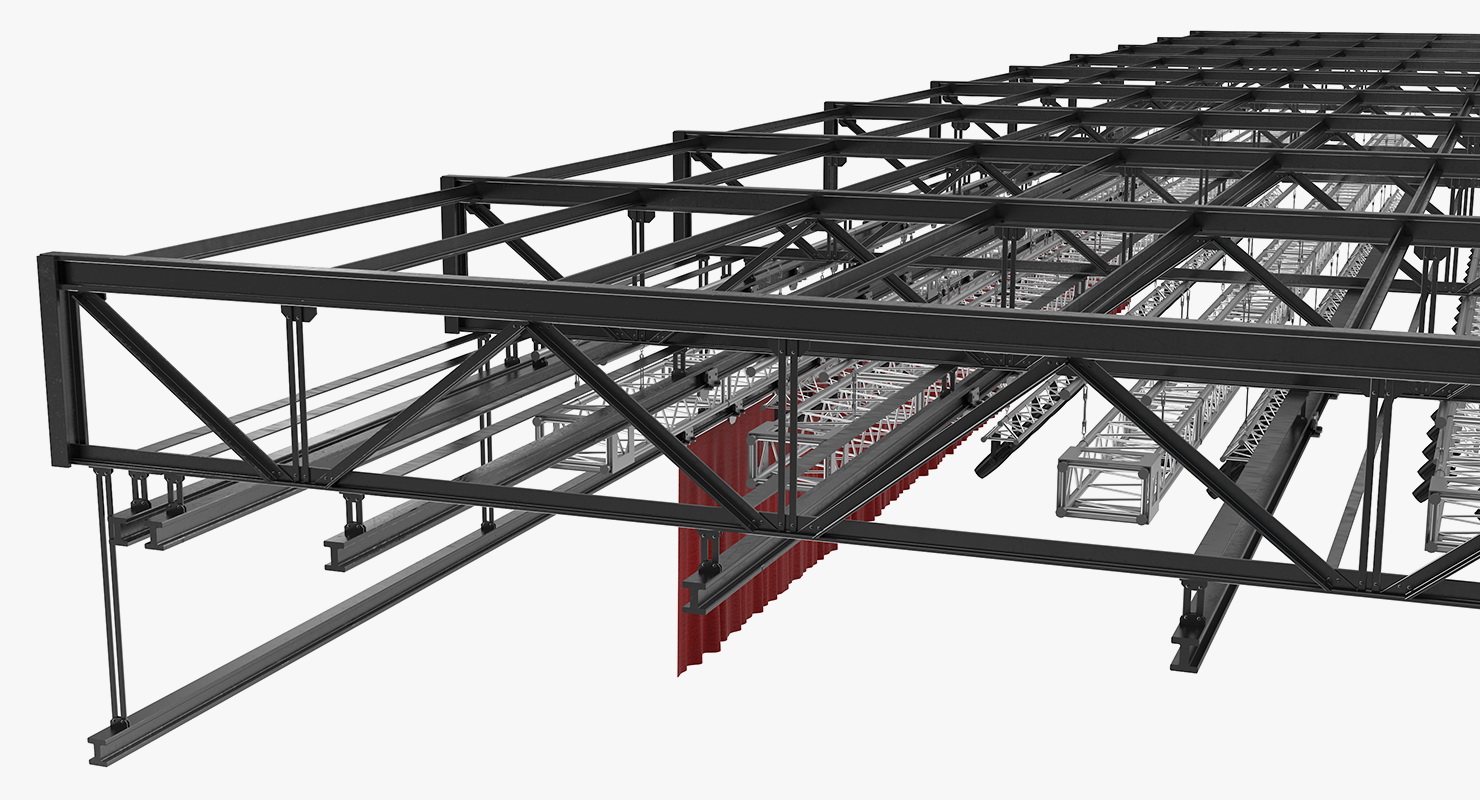 3D Background Stage Lights model