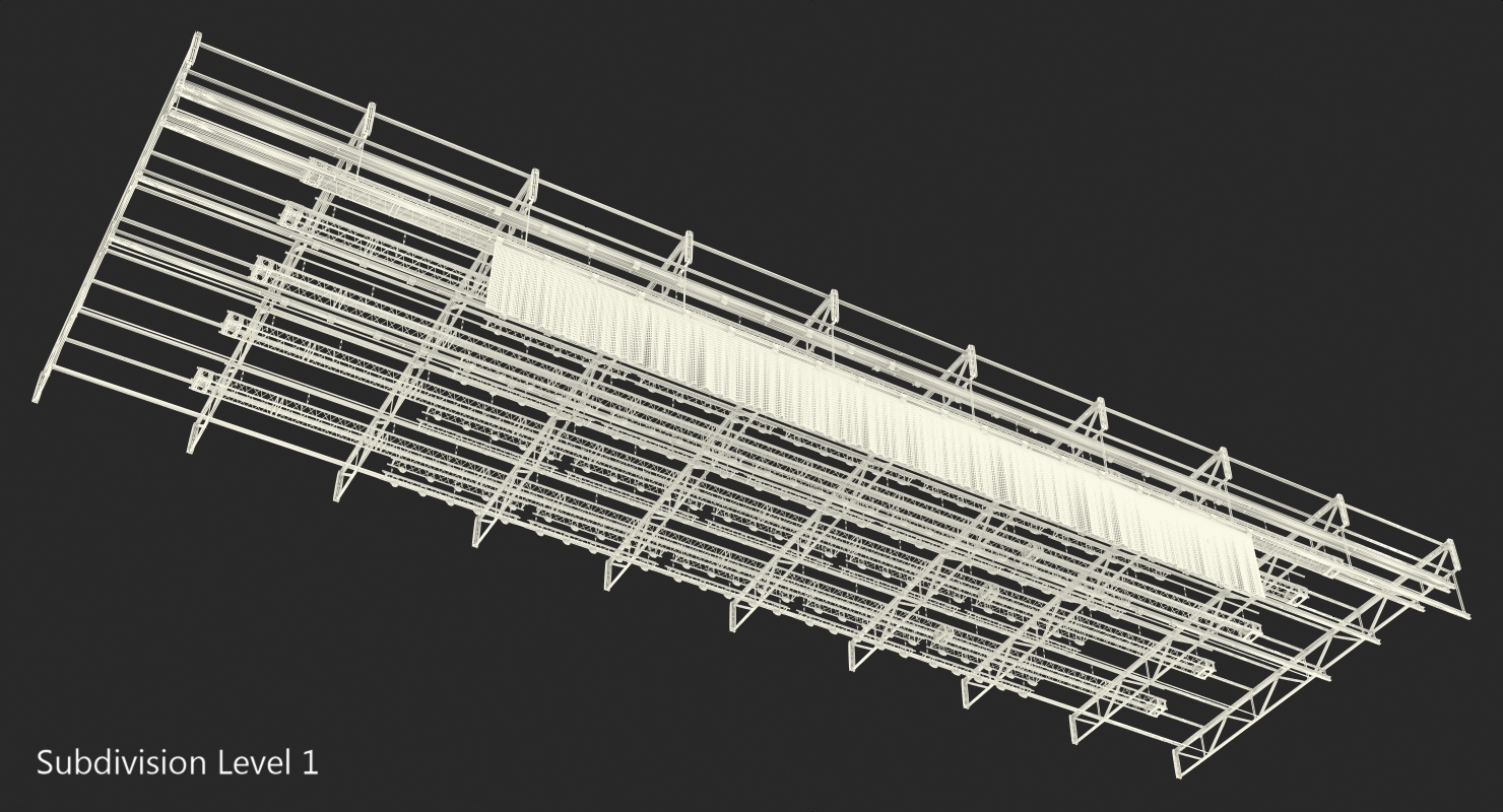 3D Background Stage Lights model