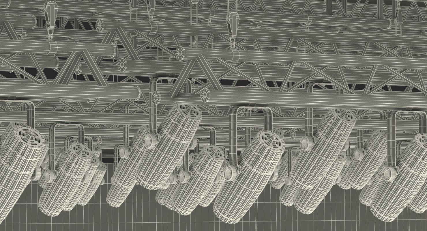 3D Background Stage Lights model