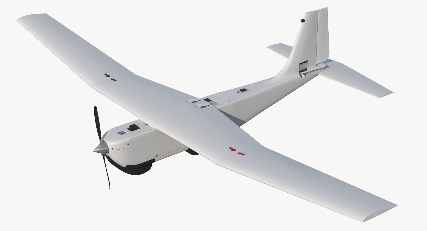 Hand Launched Unmanned Aircraft System UAS RQ 20B Puma 3D model