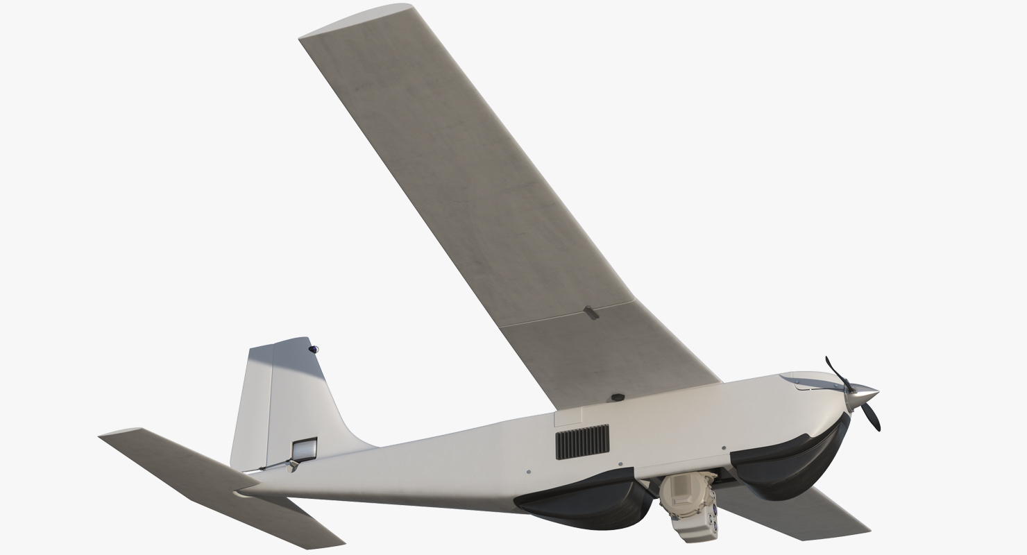 Hand Launched Unmanned Aircraft System UAS RQ 20B Puma 3D model