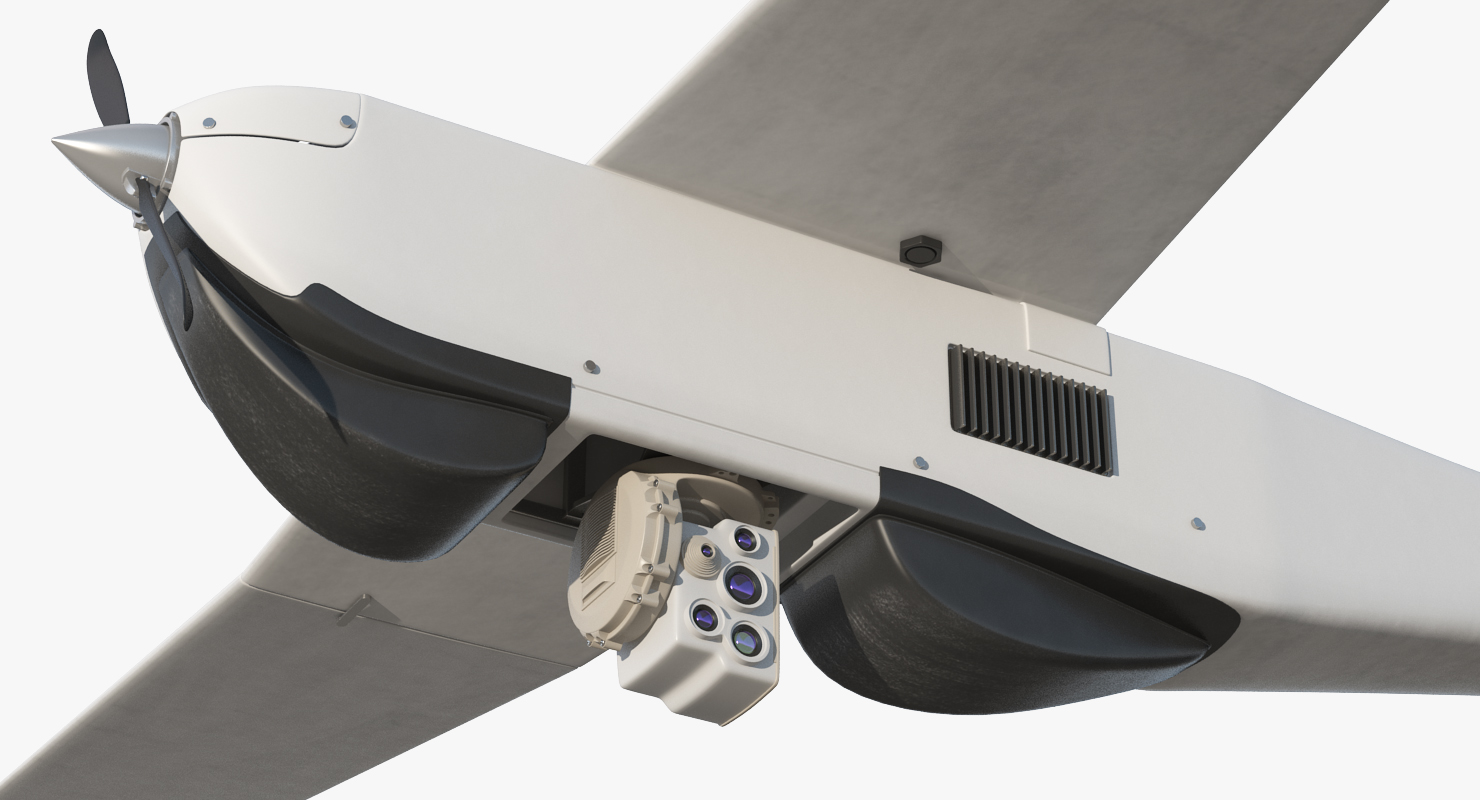 Hand Launched Unmanned Aircraft System UAS RQ 20B Puma 3D model