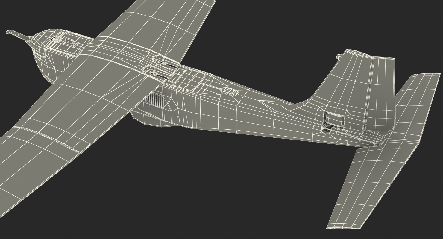 Hand Launched Unmanned Aircraft System UAS RQ 20B Puma 3D model