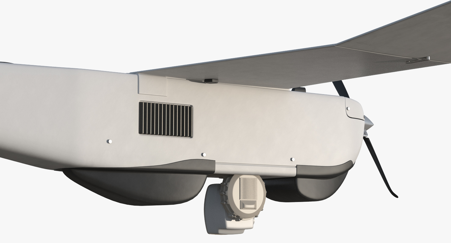 Hand Launched Unmanned Aircraft System UAS RQ 20B Puma 3D model