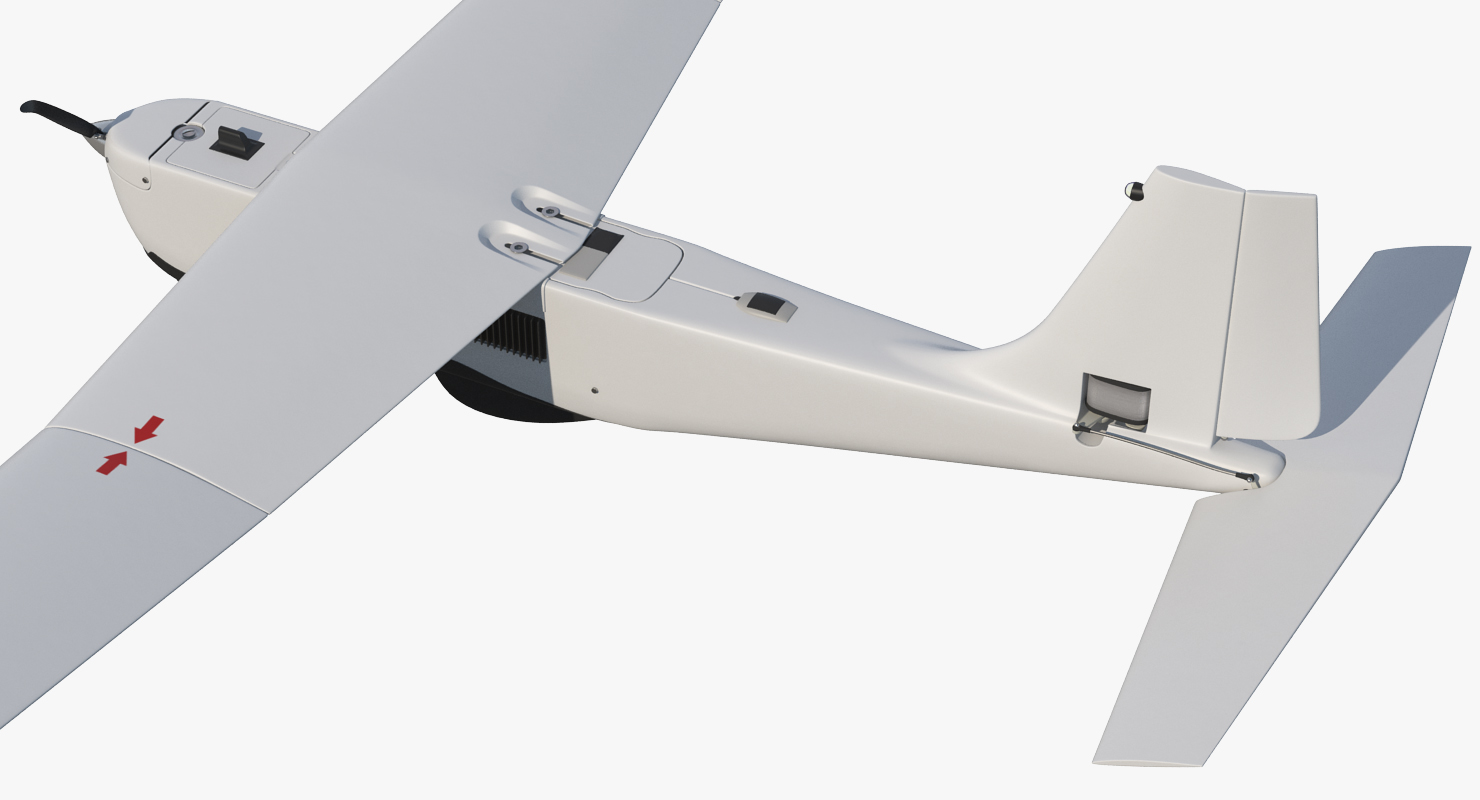 Hand Launched Unmanned Aircraft System UAS RQ 20B Puma 3D model
