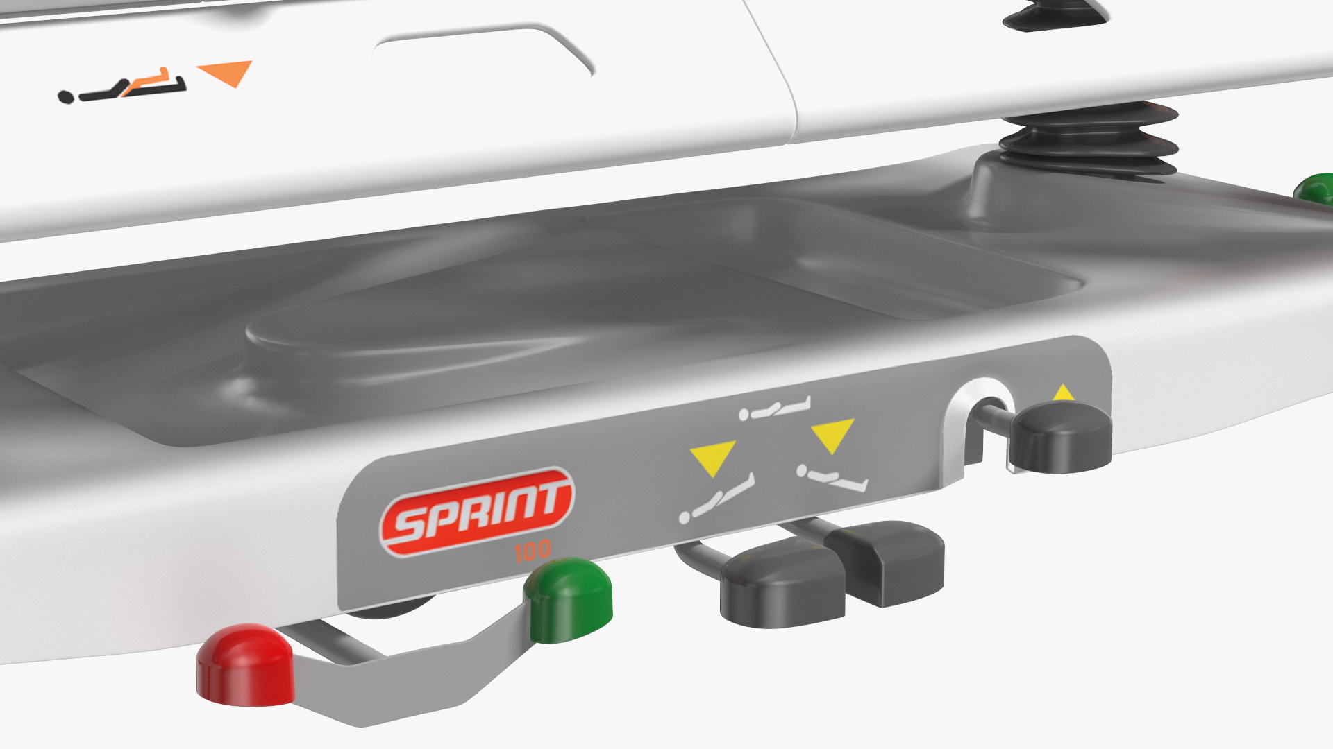 3D Linet Sprint 100 Transport Bed with Doctor and Patient Rigged