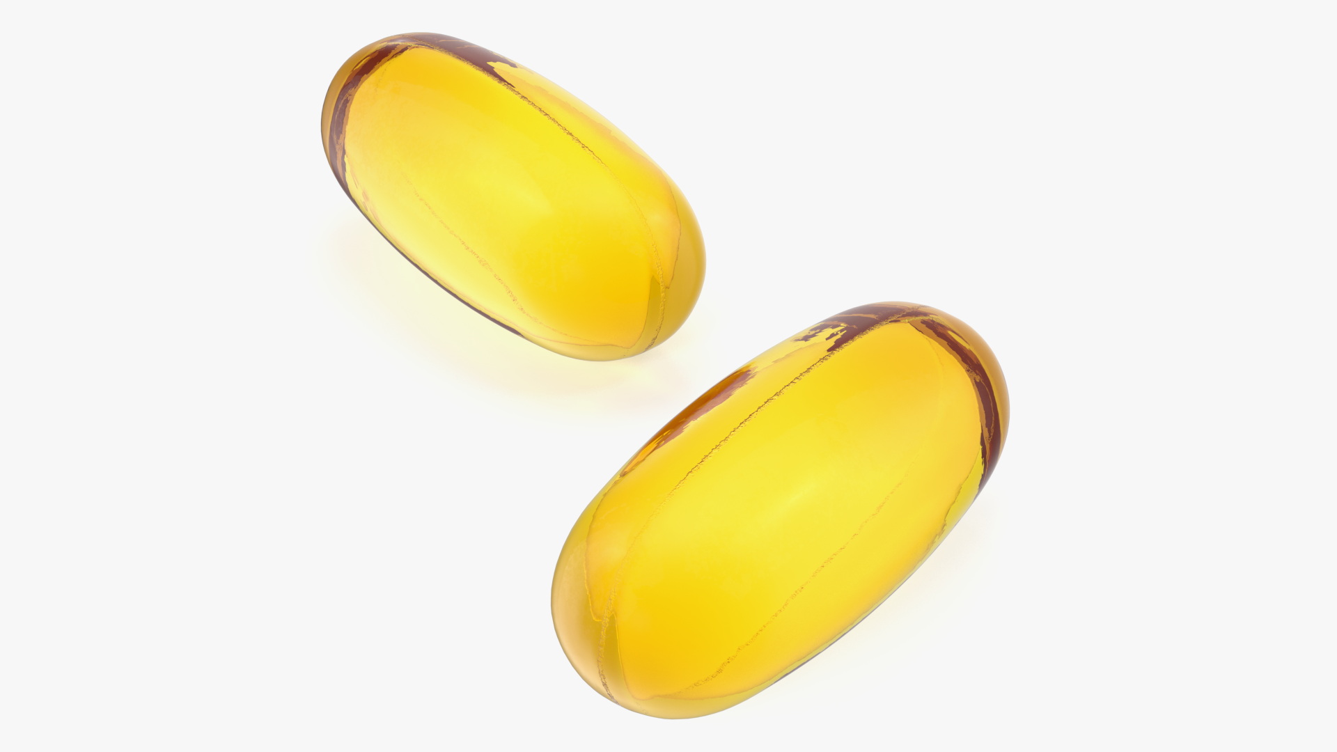 3D Large Oval Softgel model