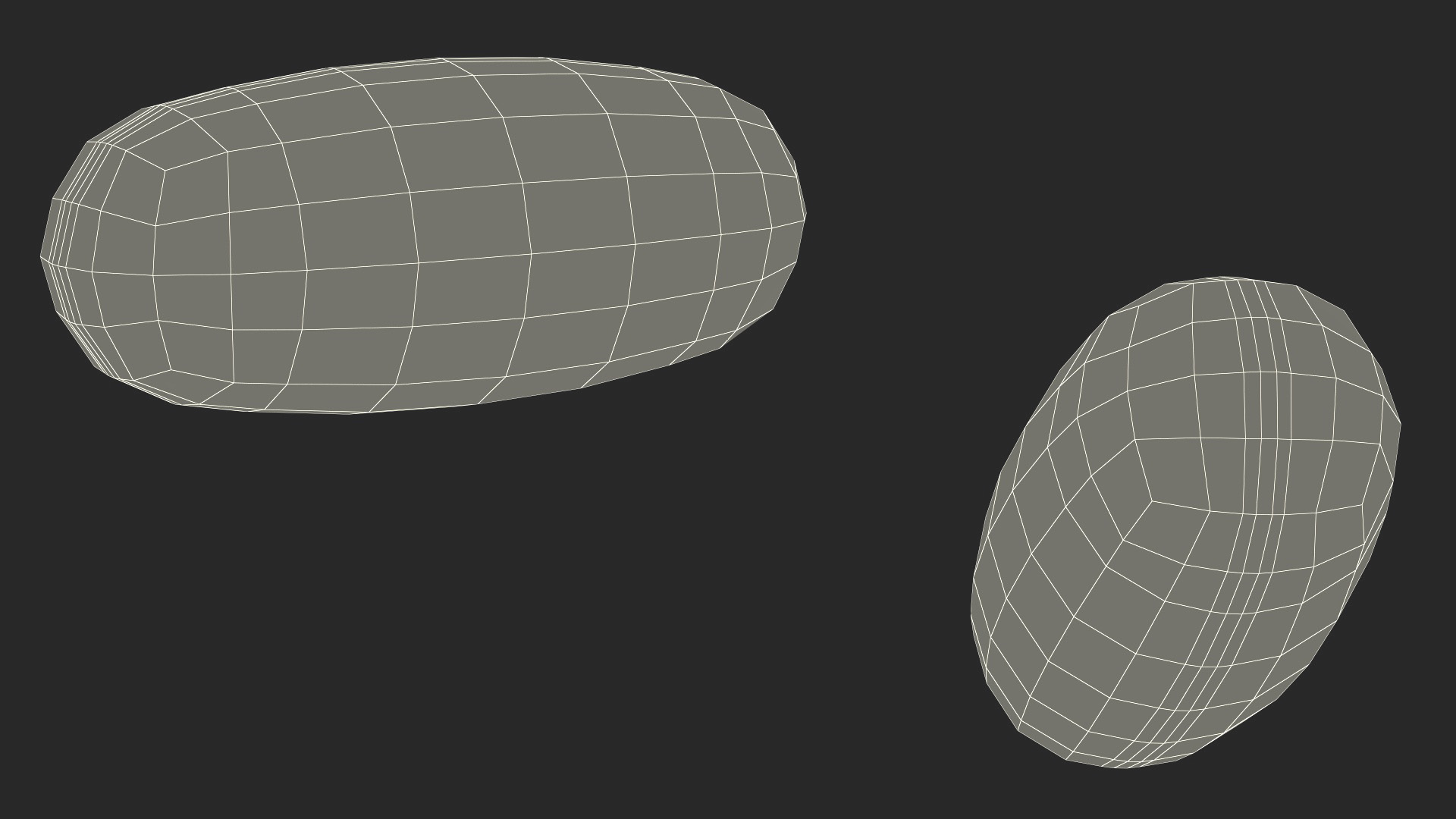 3D Large Oval Softgel model