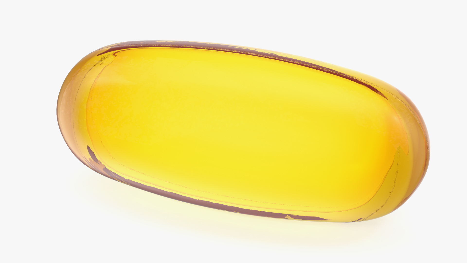 3D Large Oval Softgel model