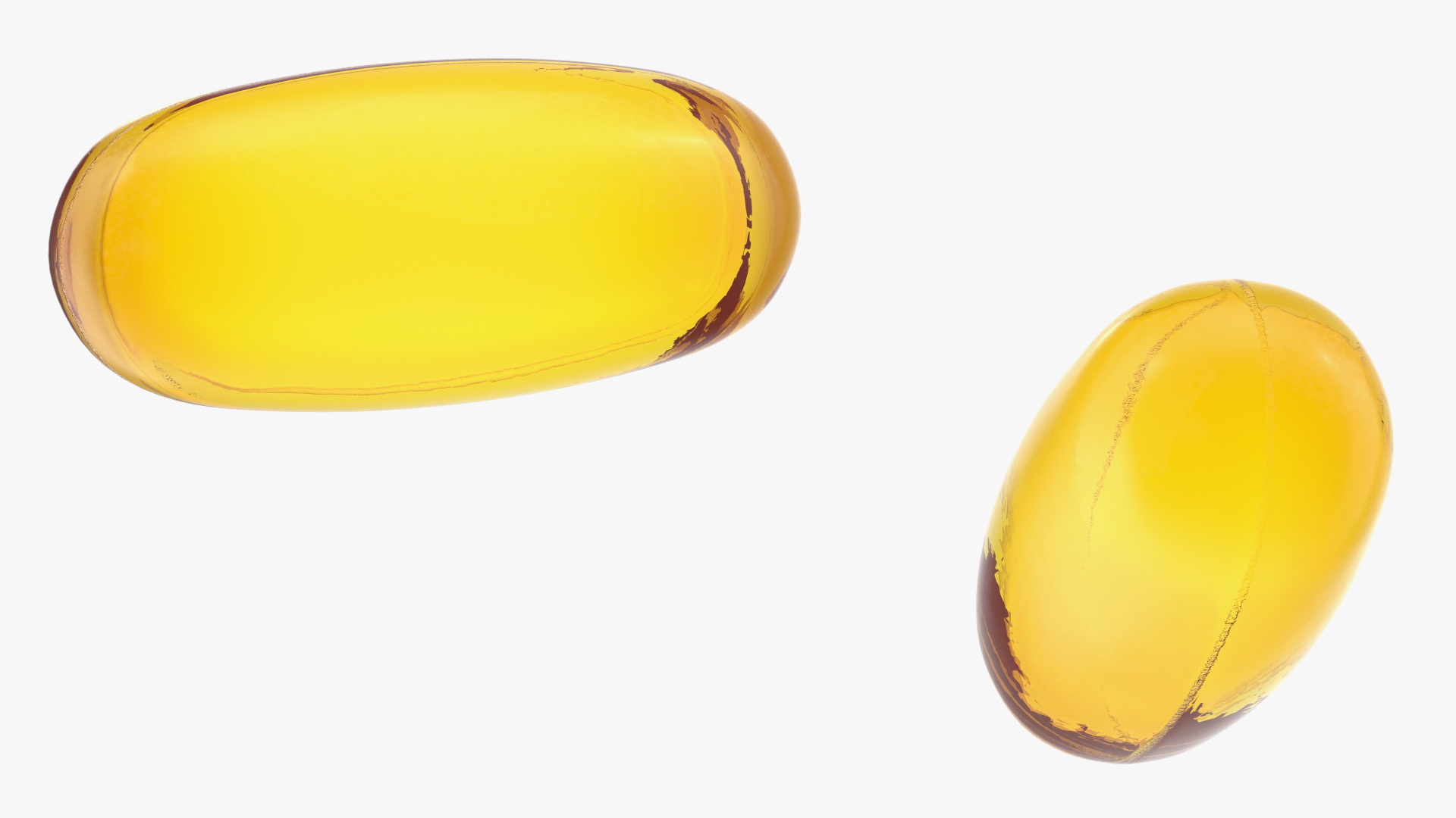 3D Large Oval Softgel model