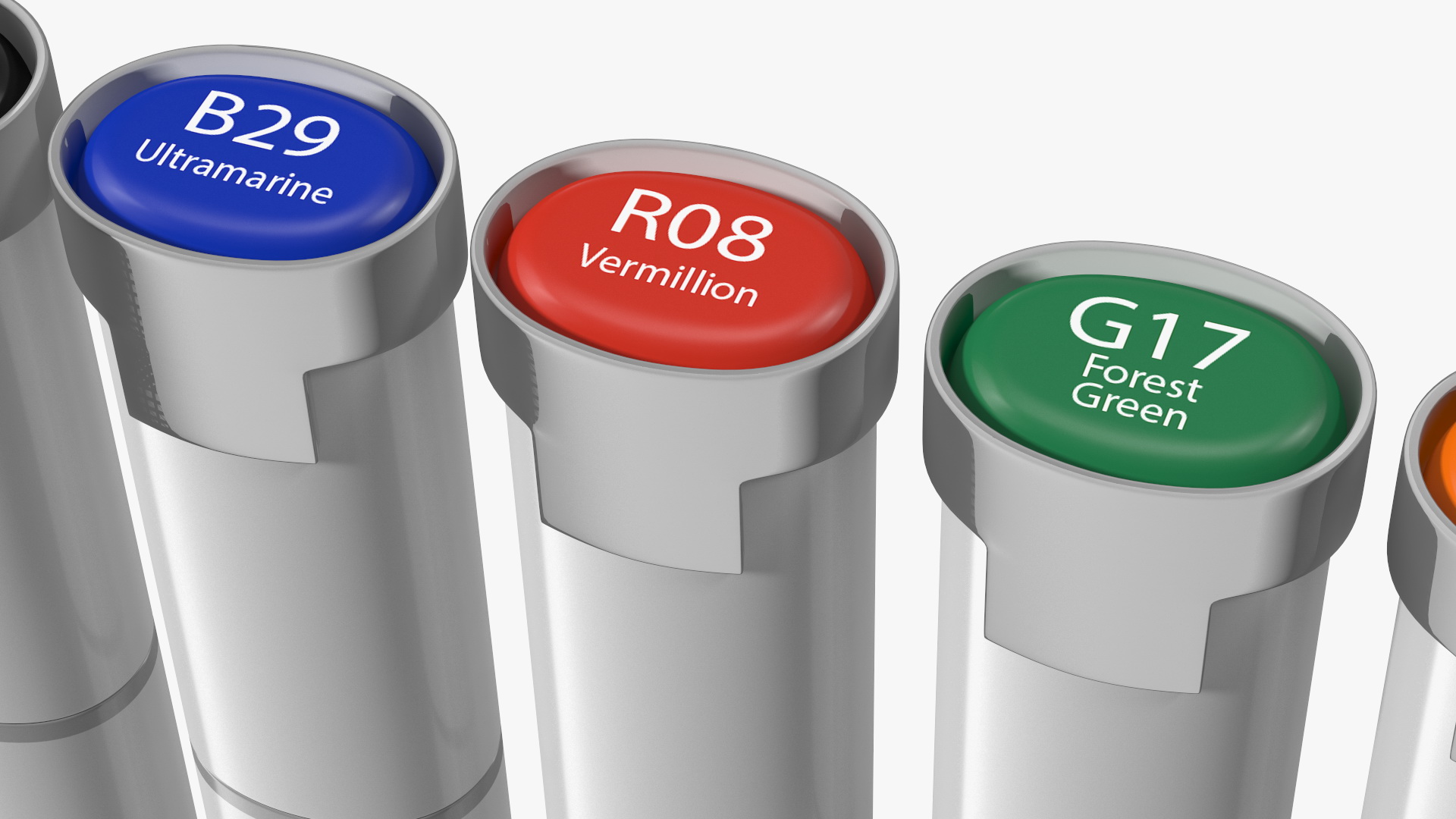 3D model Generic Sketch Marker 6 Colors