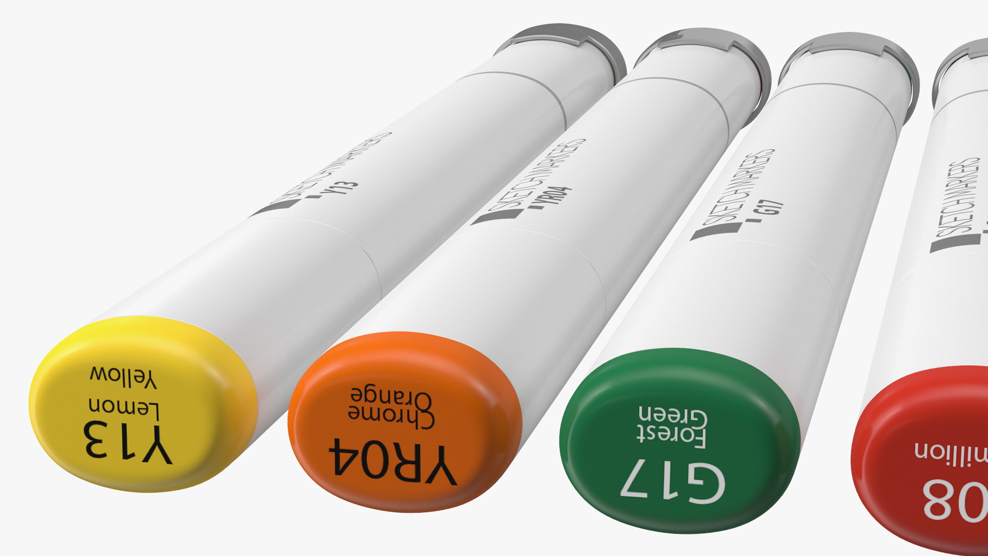 3D model Generic Sketch Marker 6 Colors