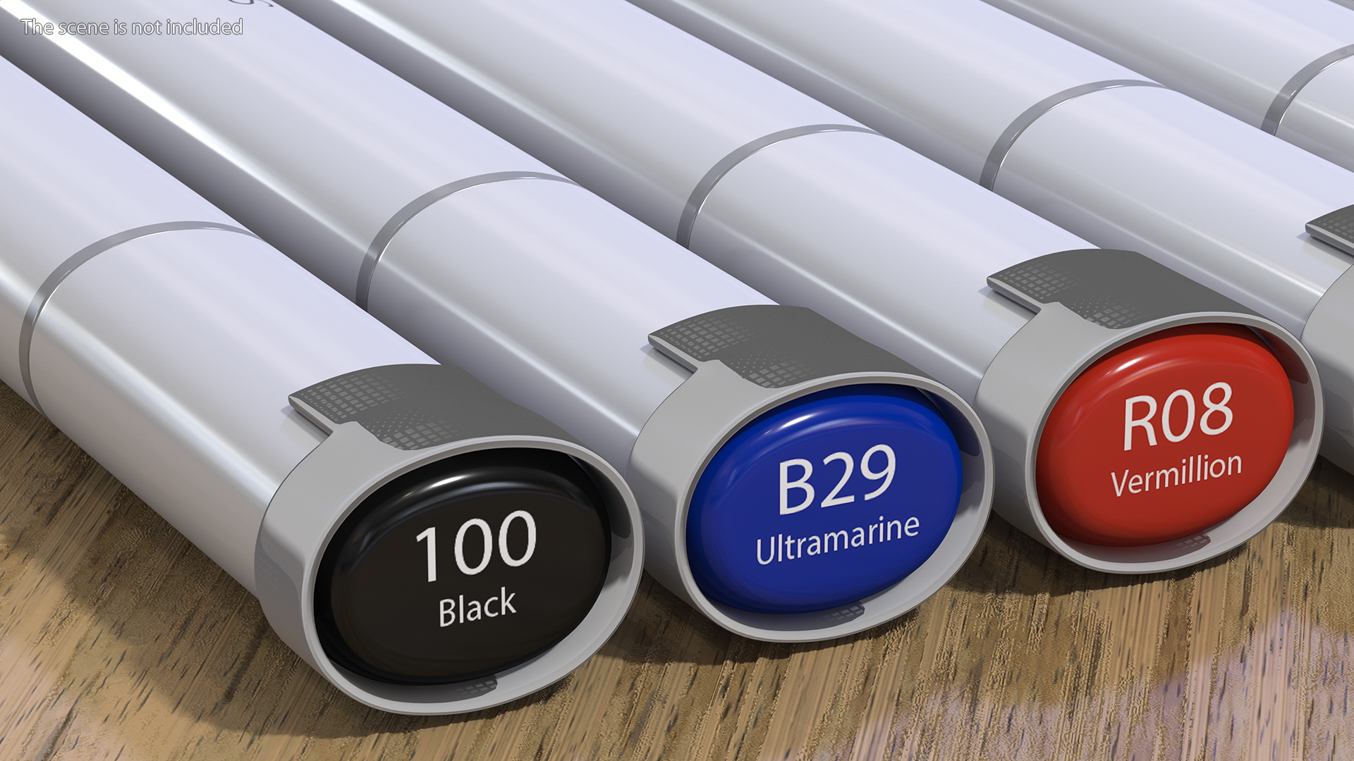 3D model Generic Sketch Marker 6 Colors