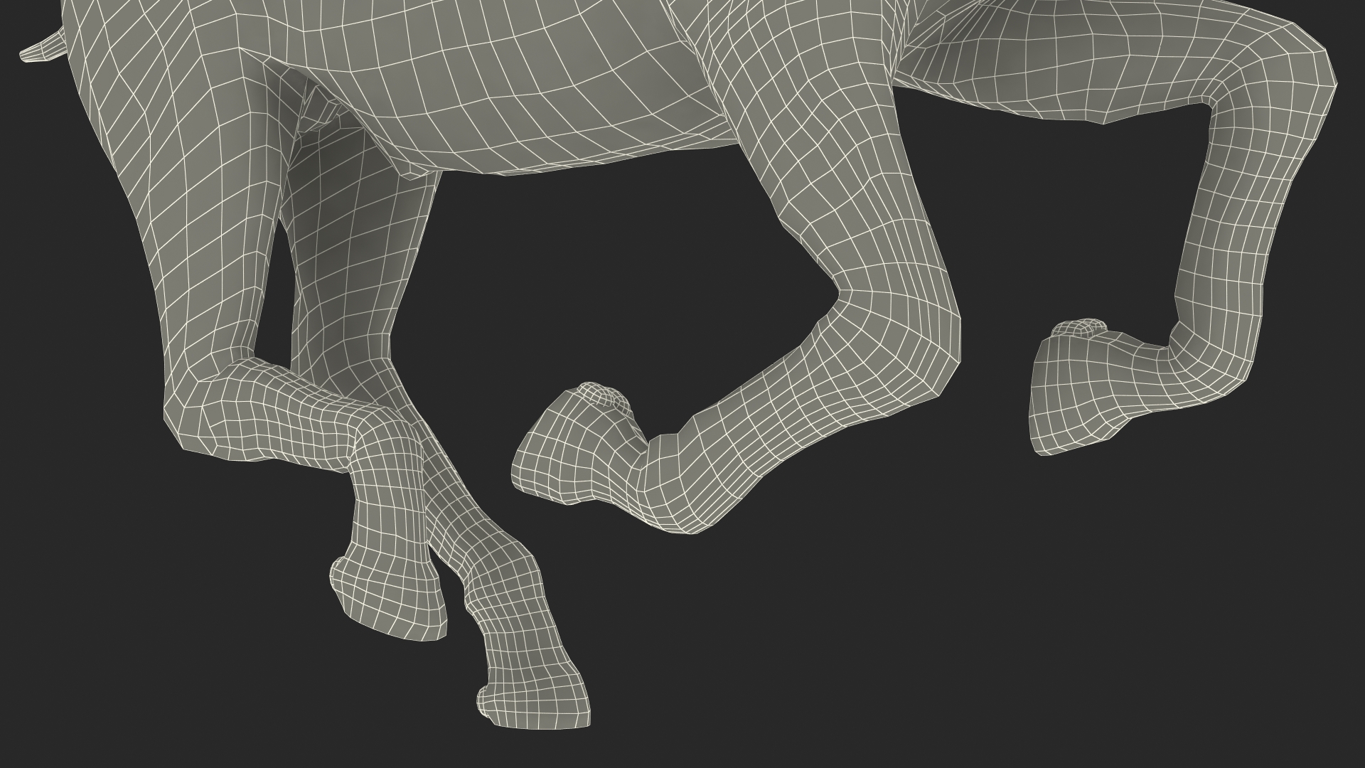 3D Galloping Shetland Pony model