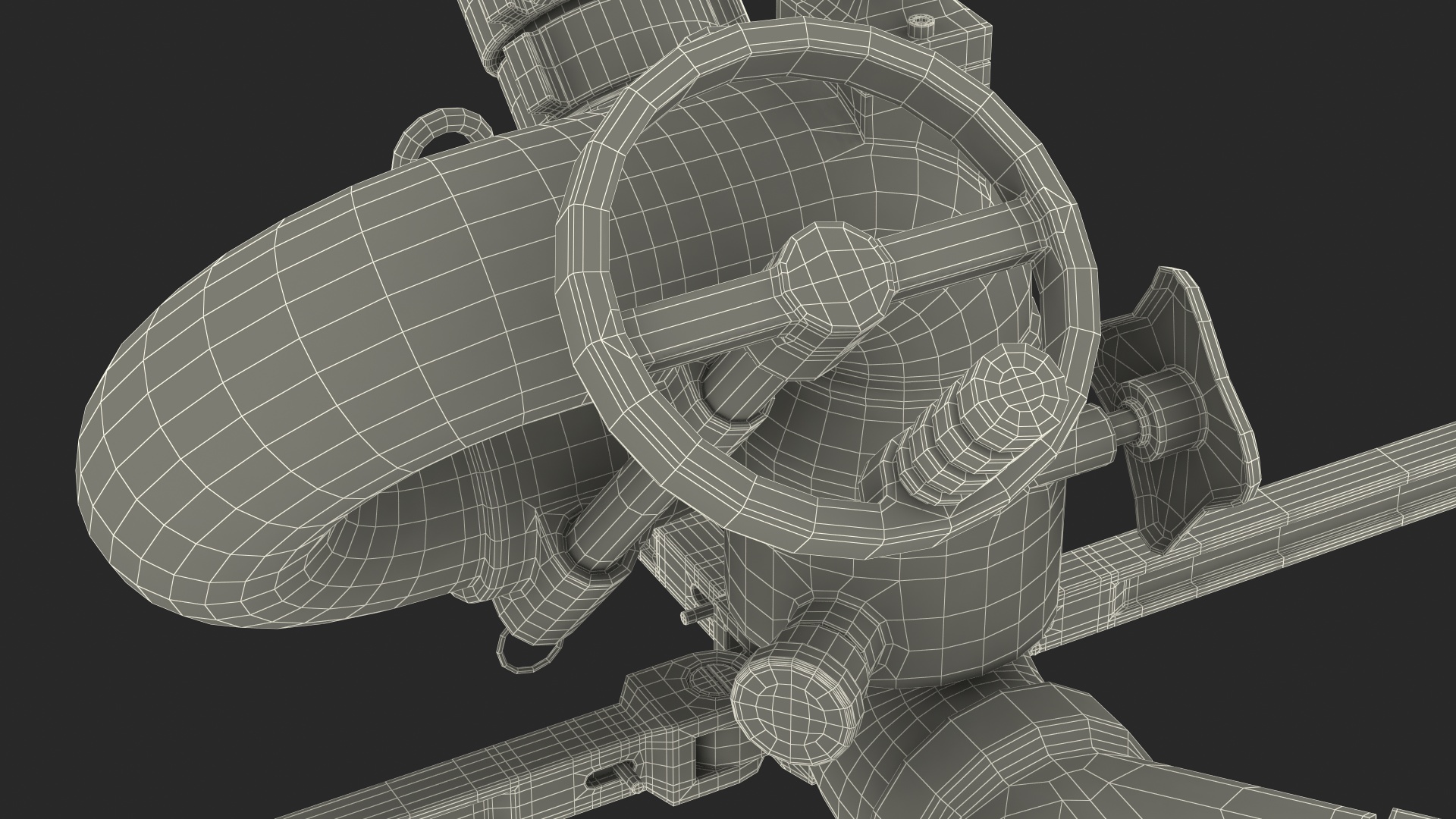 Portable Firefighting Monitor 3D model