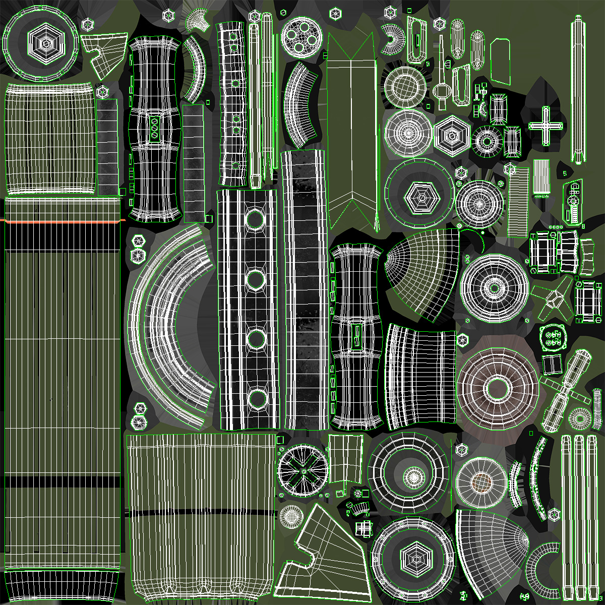 3D SAM Rocket Components
