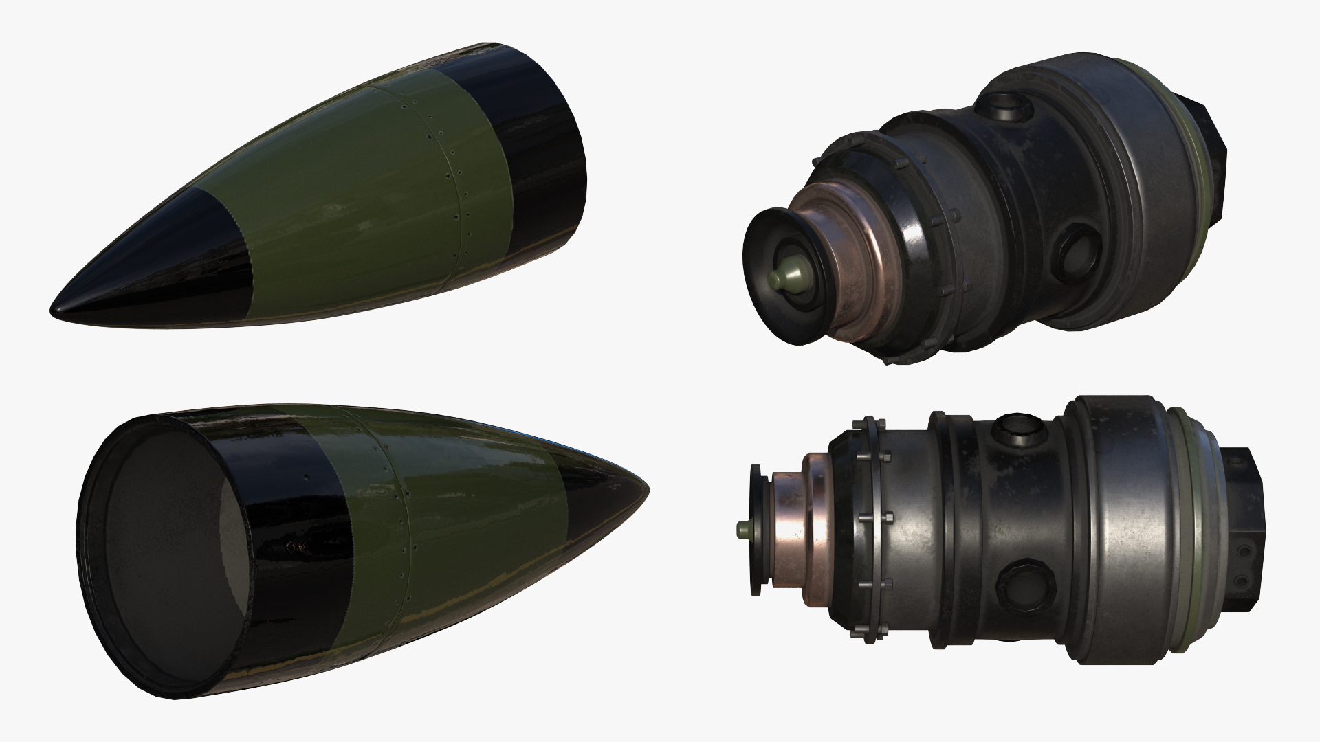 3D SAM Rocket Components