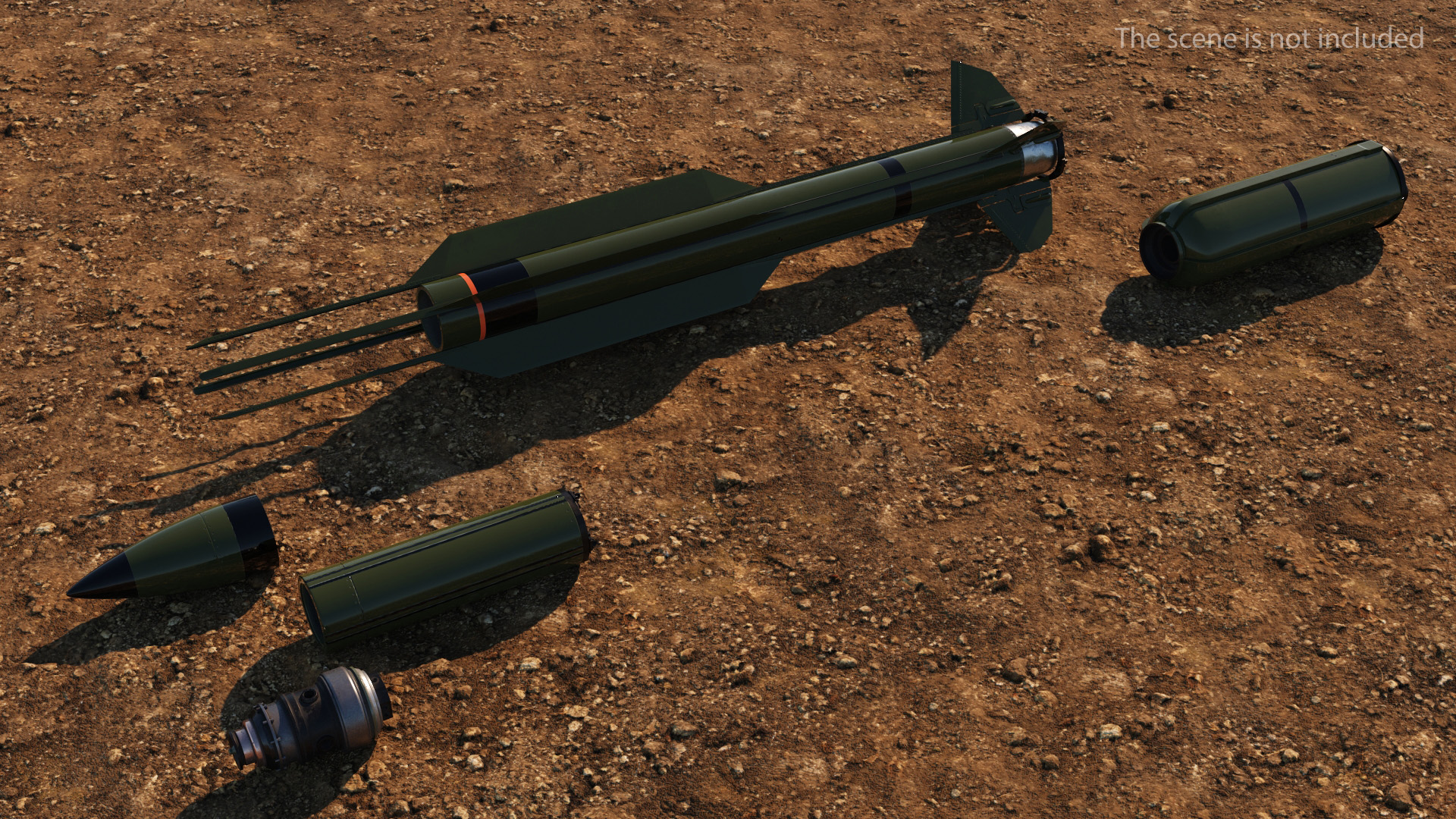 3D SAM Rocket Components