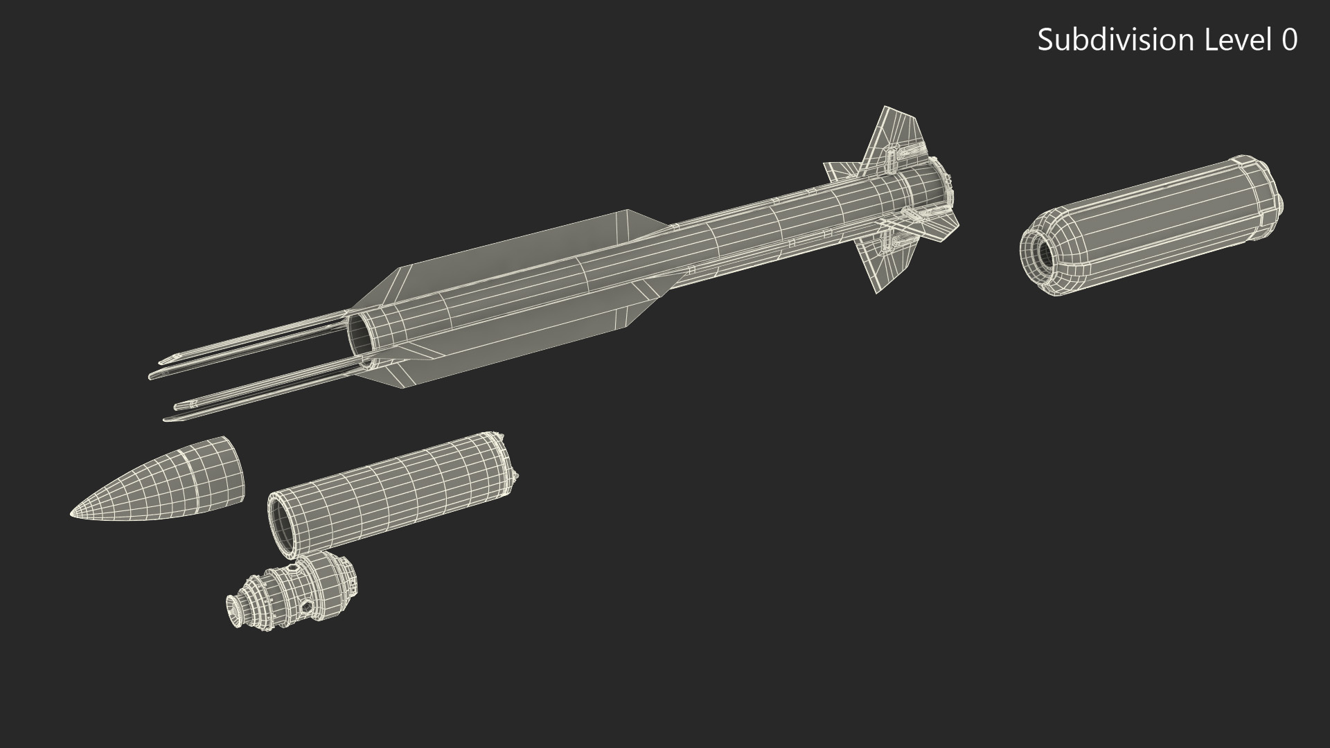 3D SAM Rocket Components