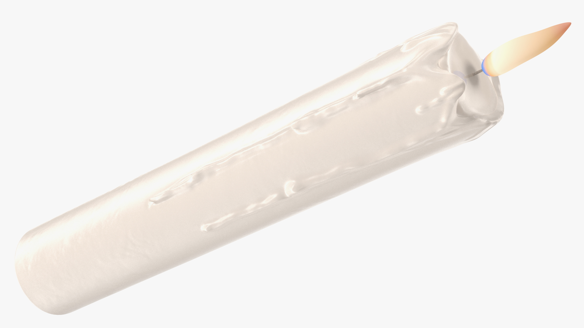 Melted Candle White 3D model