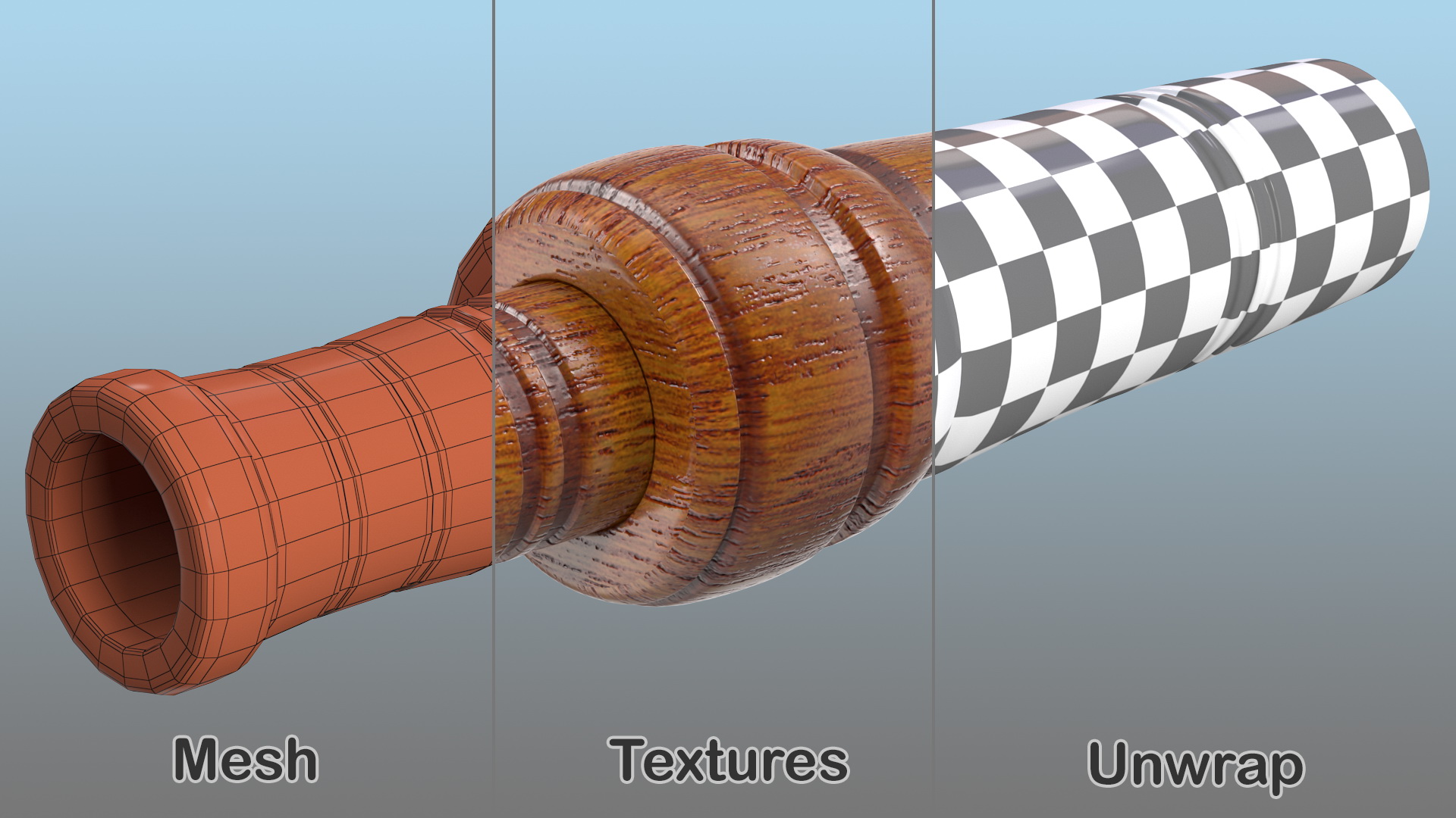 3D Wooden Duck Call