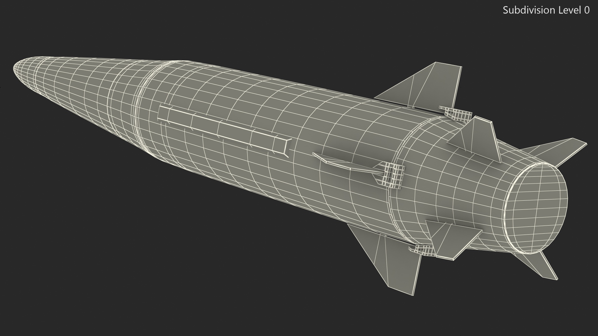 3D model Kinzhal Kh-47M2 Nuclear Capable Hypersonic Missile