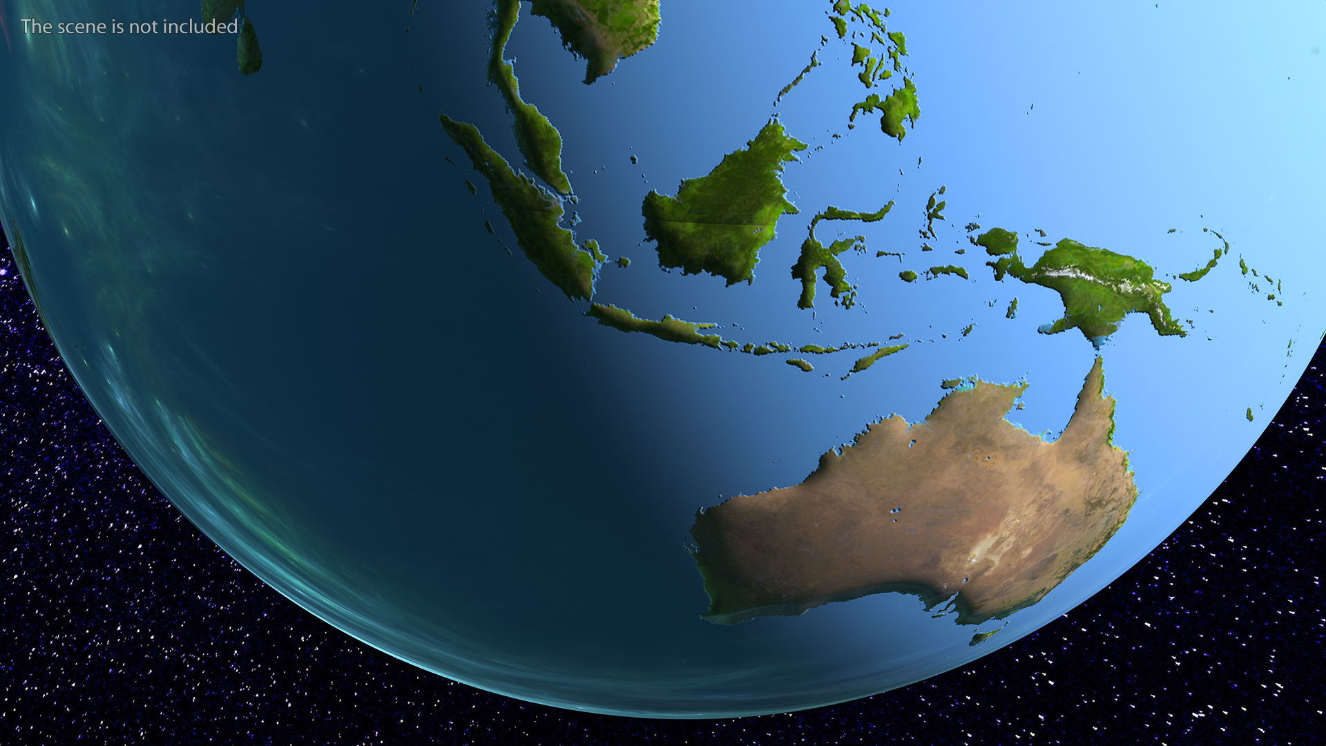 3D Earth Stylized with Sign Closed