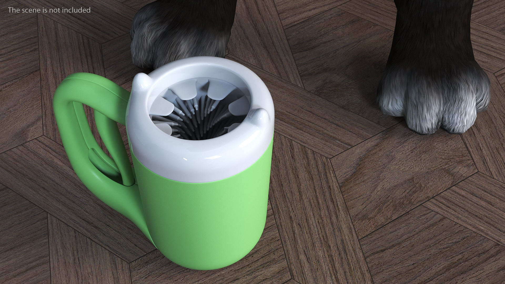 3D Animal Paw Wash Green