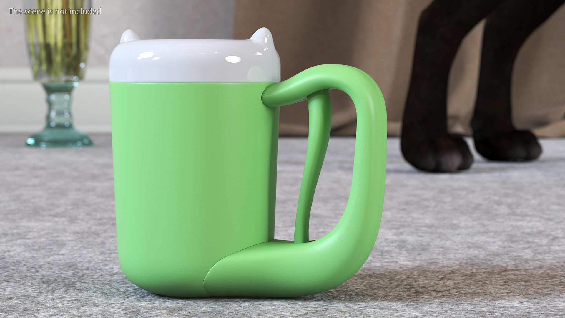 3D Animal Paw Wash Green