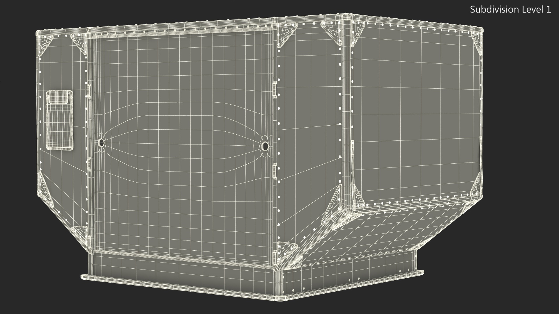 Old Airport Cargo Container 3D