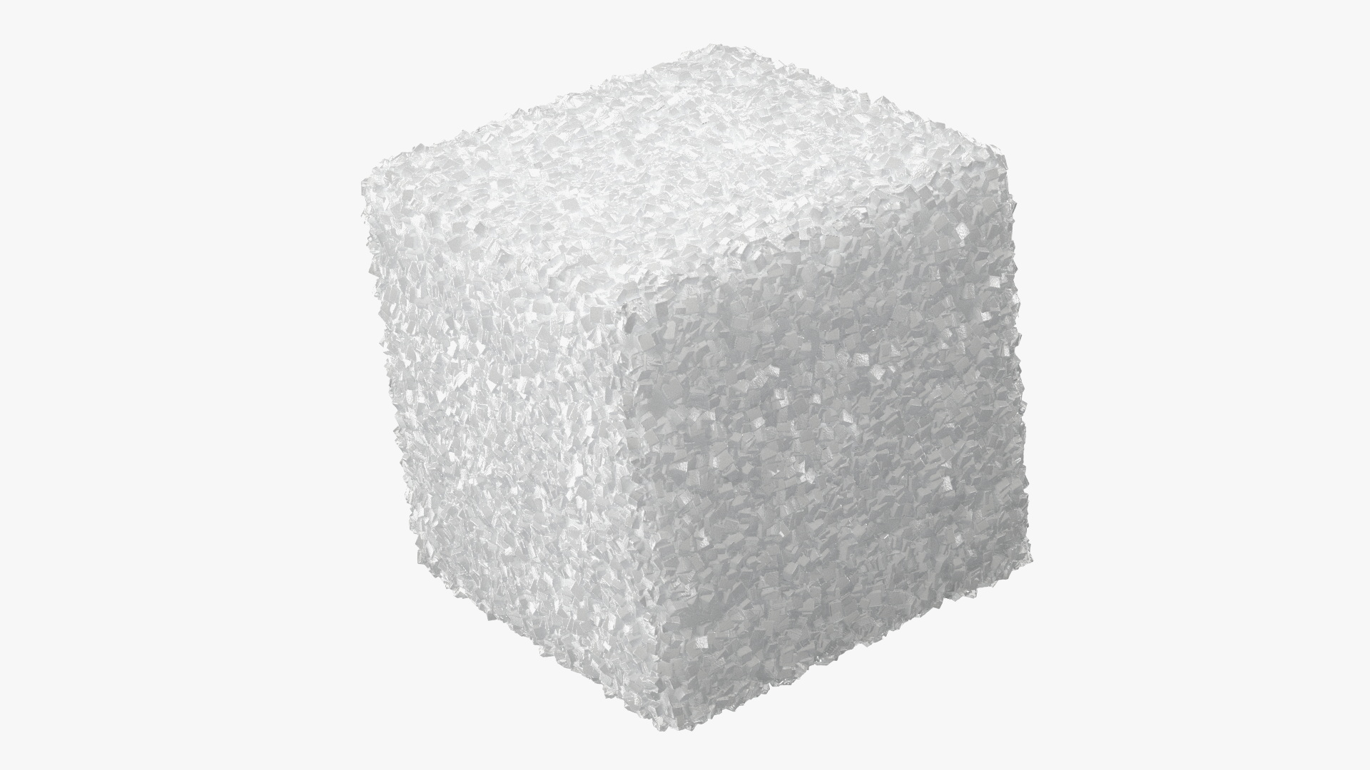 3D Cubic White Sugar Set